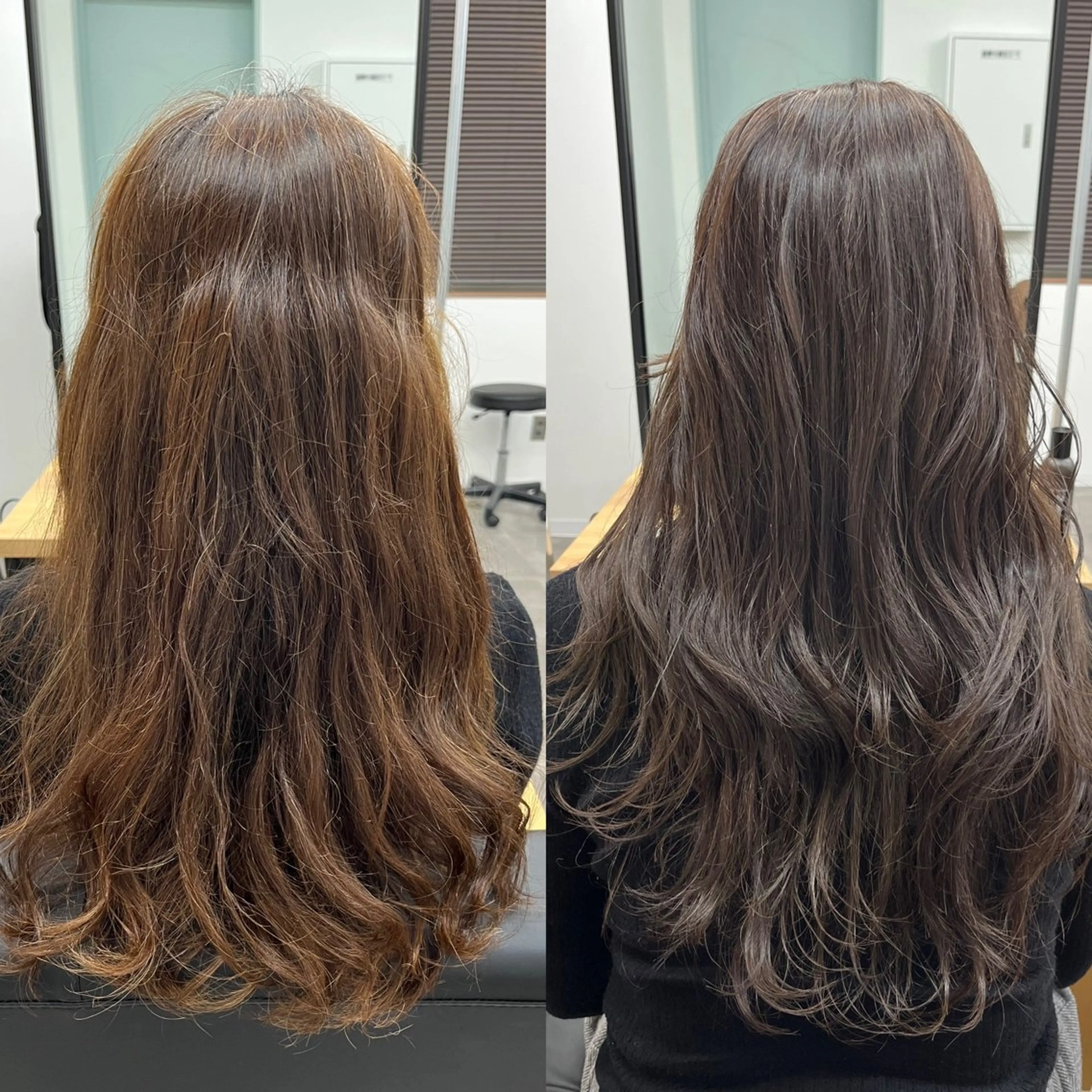ロング カット ヘアカラー トリートメント 1%【横浜】 髪質改善&ケアカラーのヘアスタイル