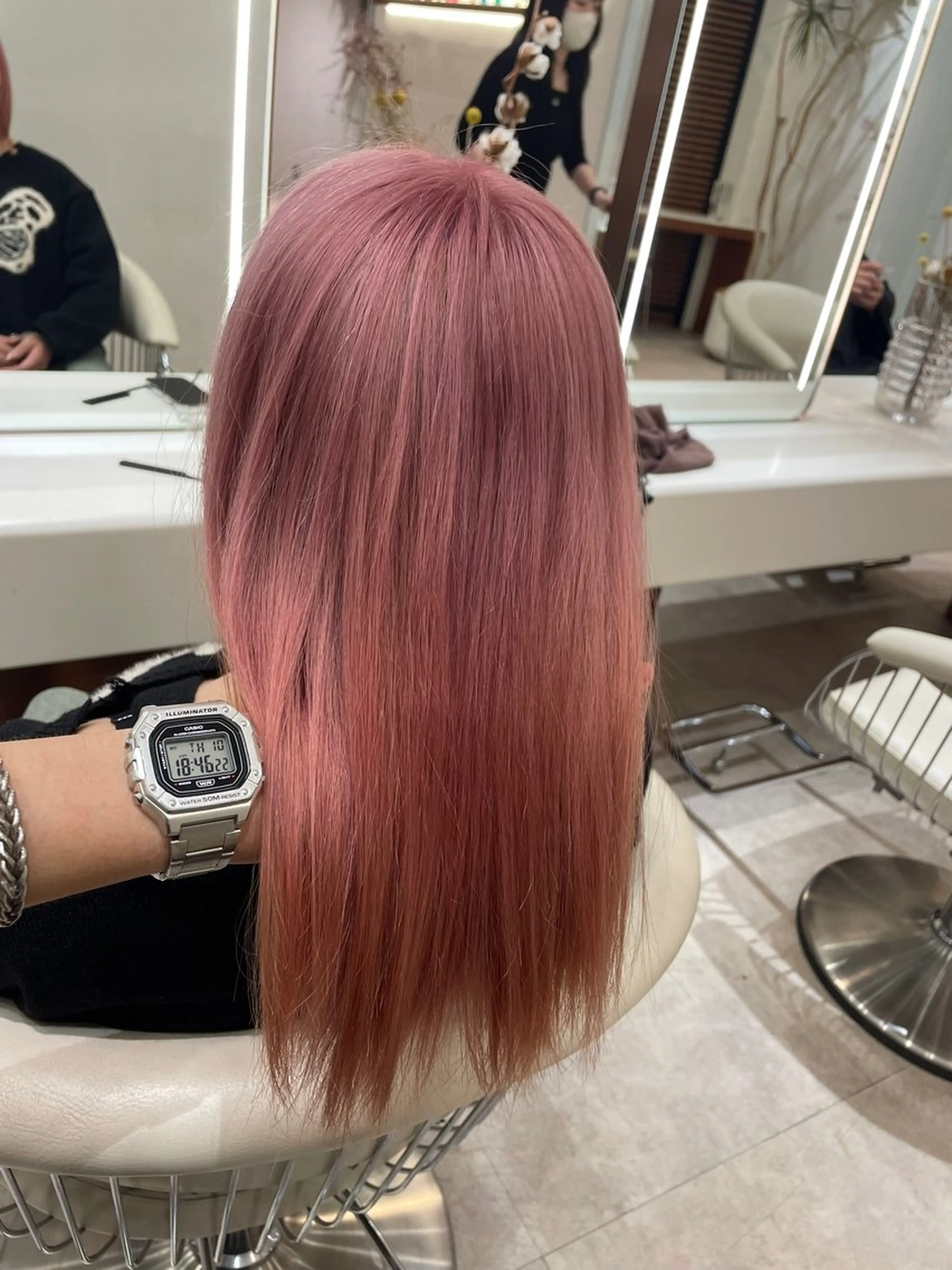 ショート カラー ヘアカラー トリートメント 渋谷/レイヤーボブ・ 透明感カラーしょうごのヘアスタイル