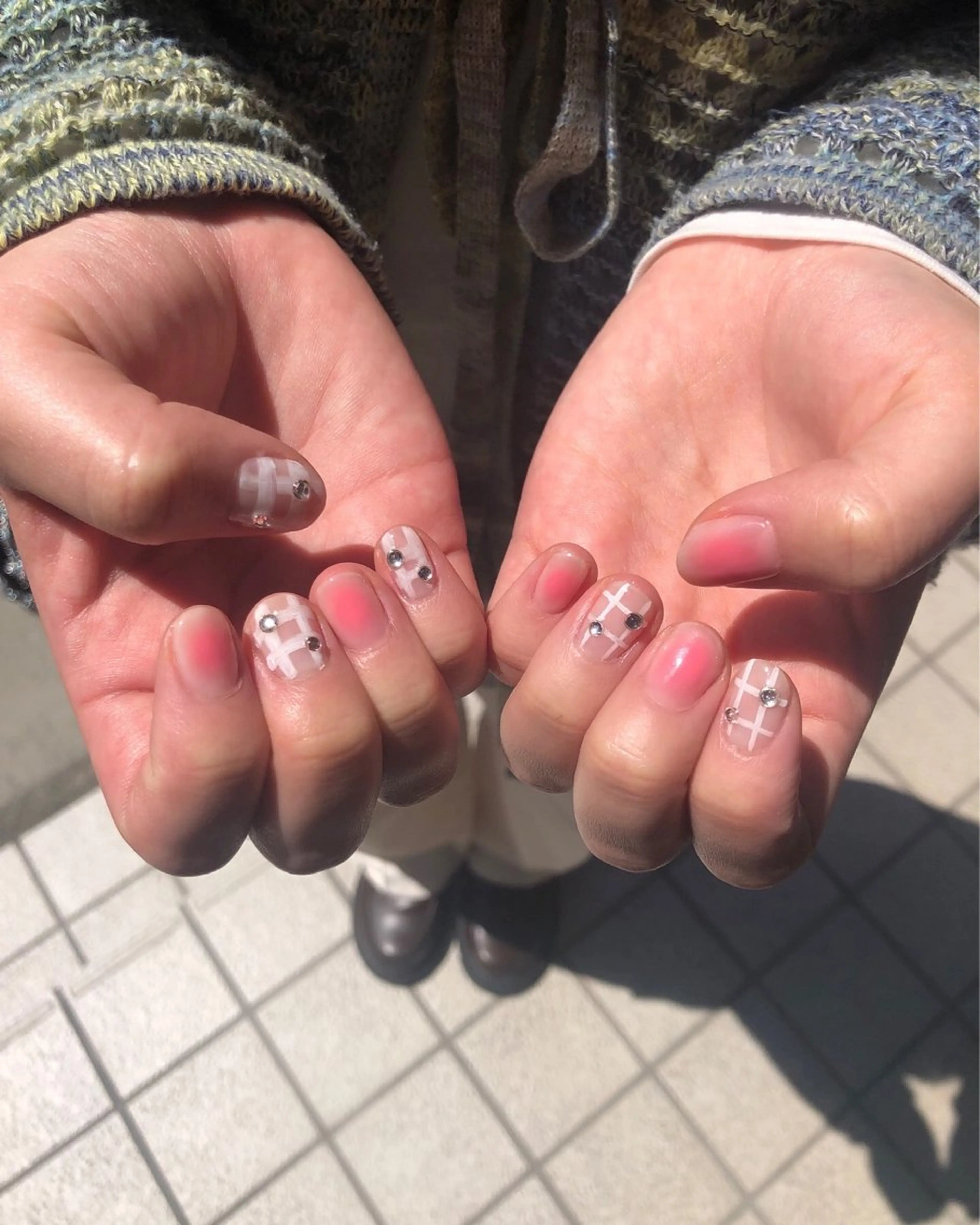 ネイル チークネイル ピンク ハンドネイル NAIL＆SPA PｰBOX所属・Lia ⠀のネイルデザイン