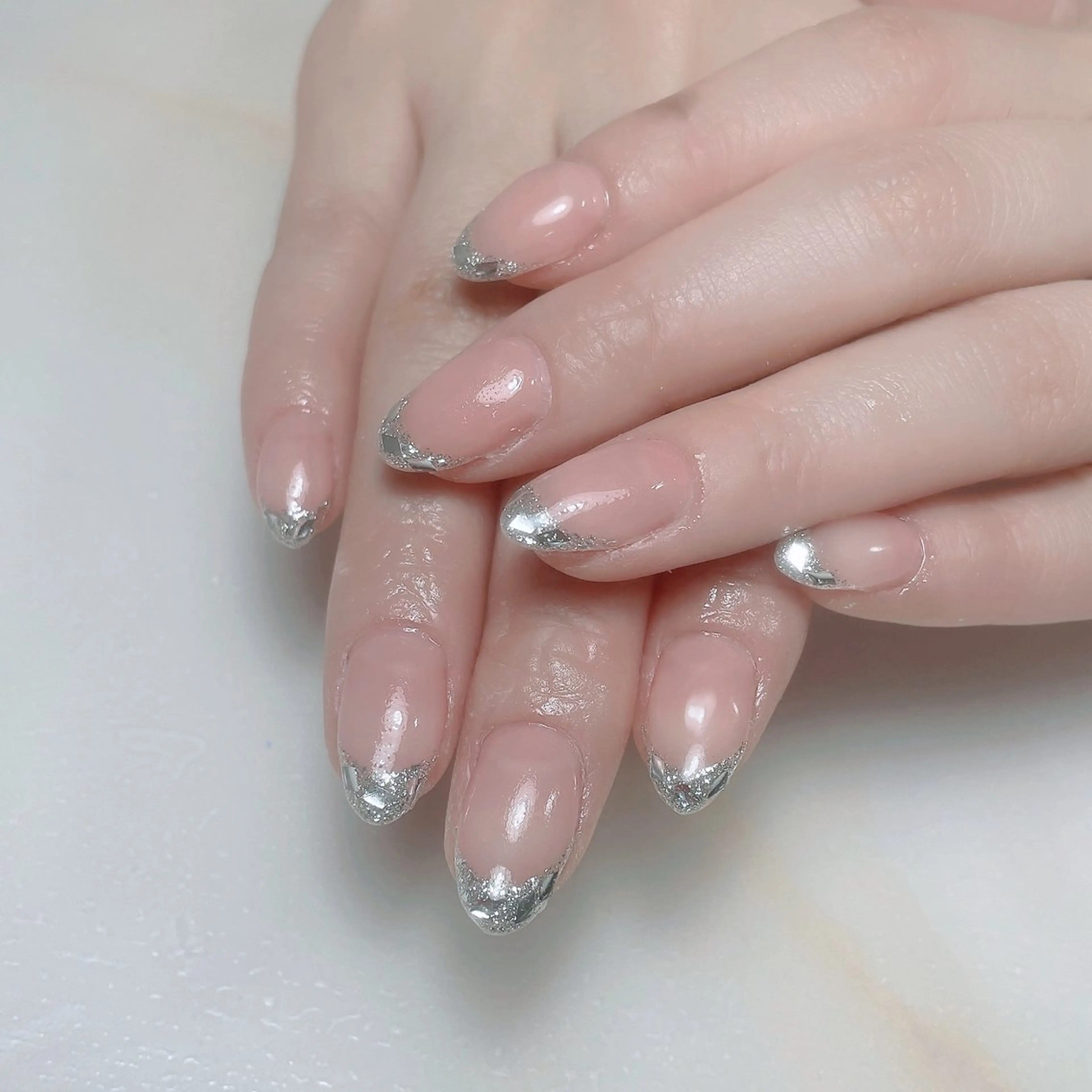 ネイル アートネイル フレンチネイル ジェルネイル グラデーション 韓国ネイル ハンドネイル 久保田 マリコのネイルデザイン