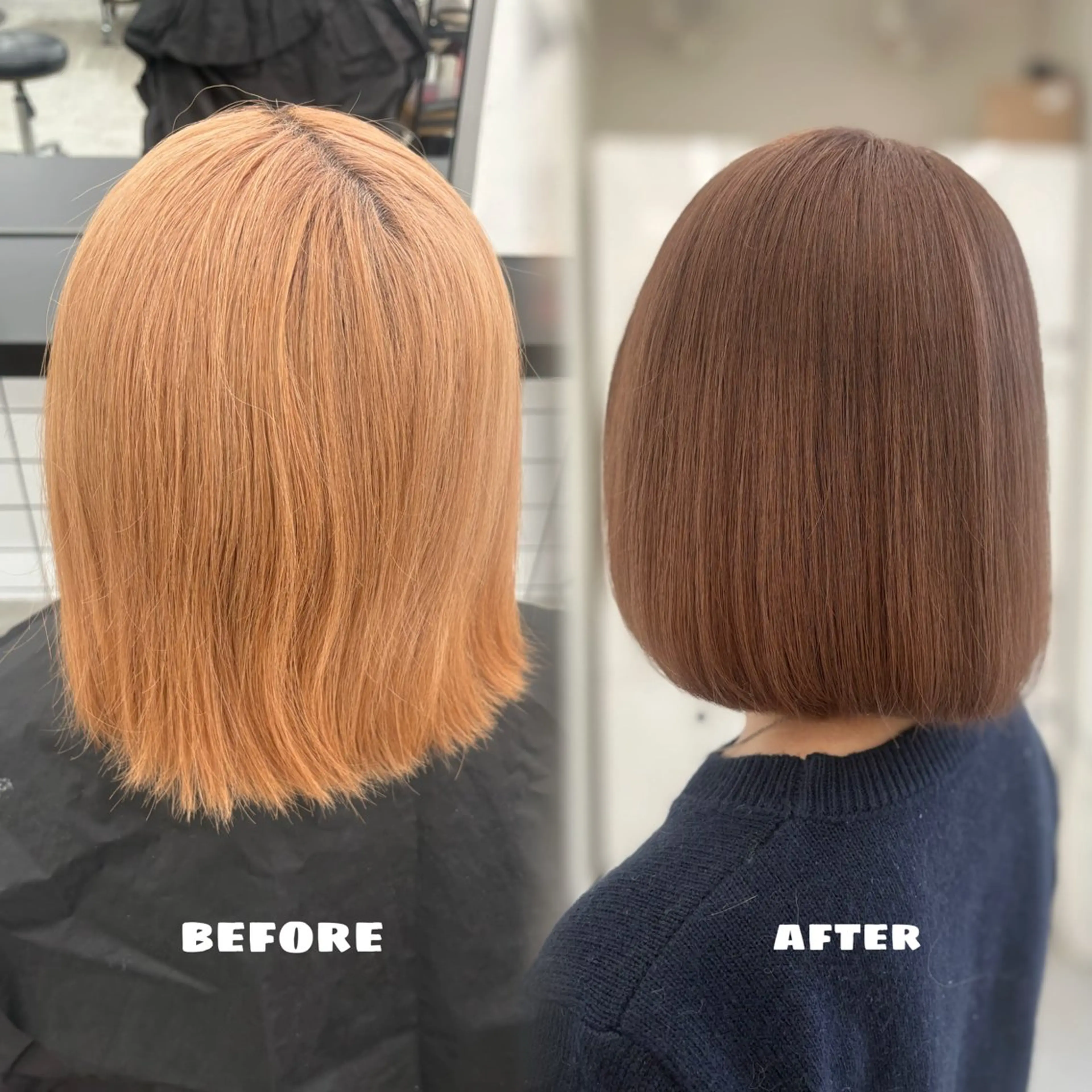 ショート カラー ブリーチ ブラウンカラー 透明感カラー オリーブカラー オレンジ 🌟ゆりあ🌟 JILLSTUDIOのヘアスタイル