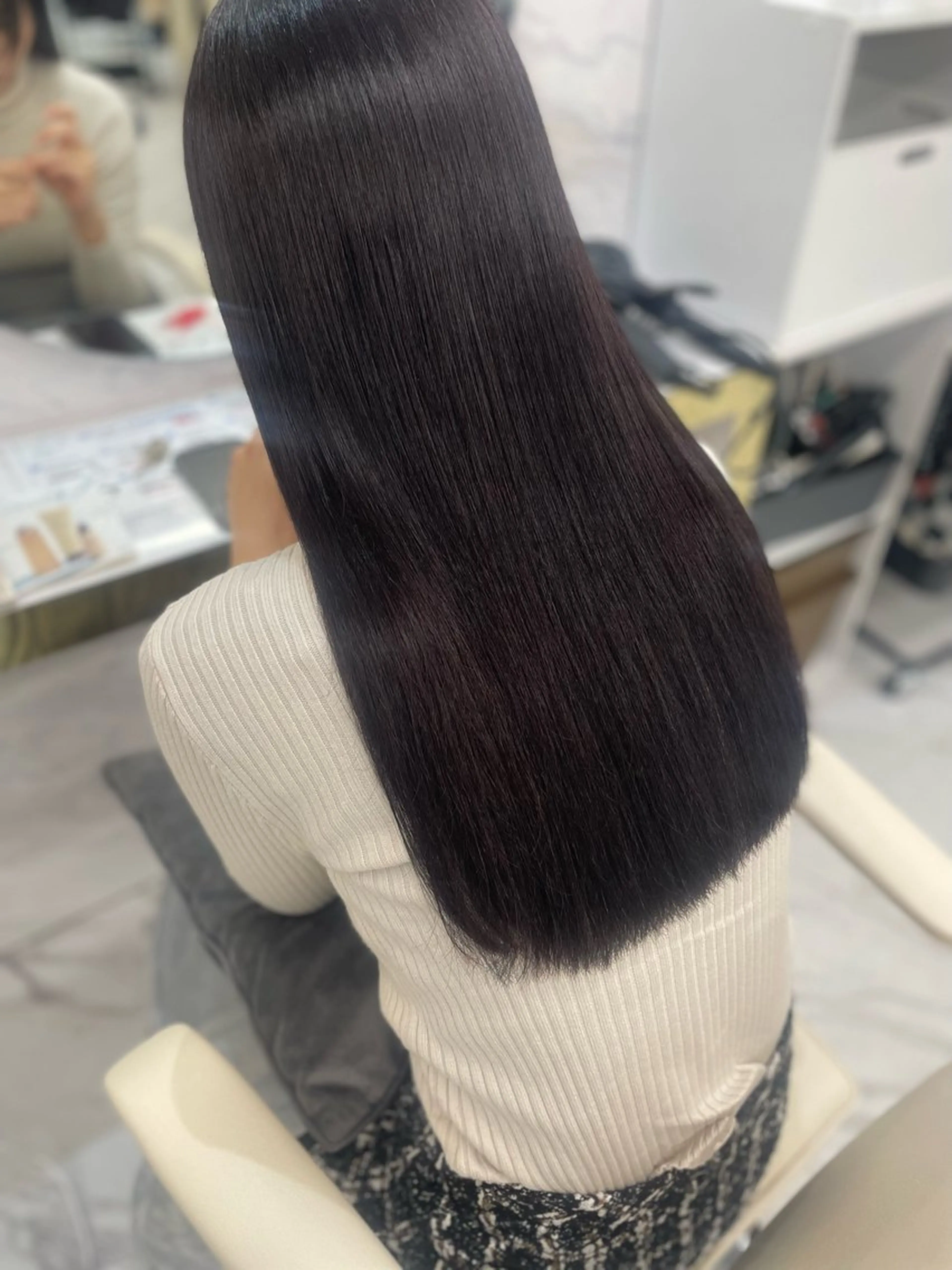 ロング カット 縮毛矯正 似合わせのプロ🕊 美髪矯正/ioriのヘアスタイル