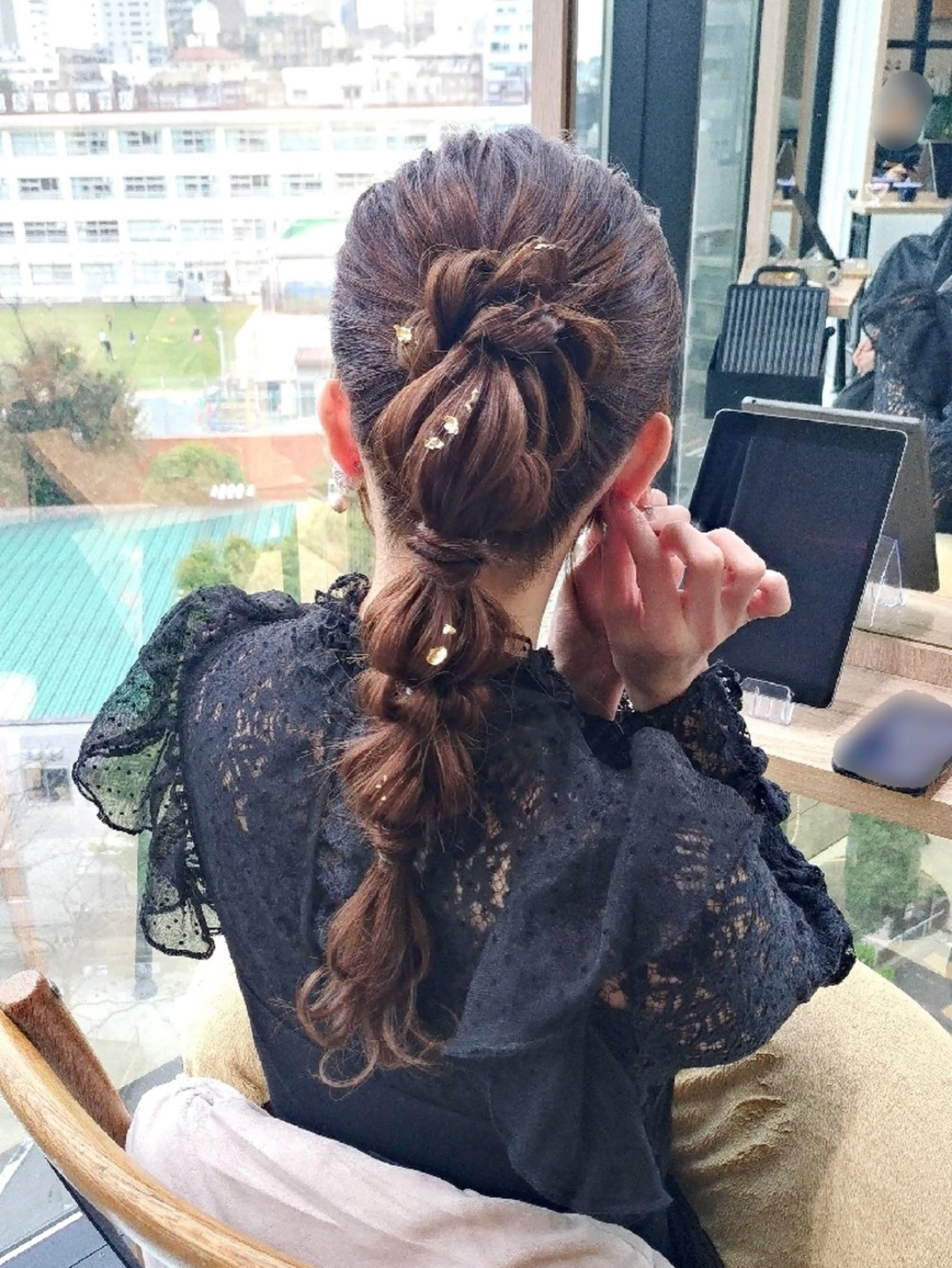 ロング ヘアアレンジ ヘアセット ヘアアレンジ/透明感 カラー/AKARIのヘアスタイル