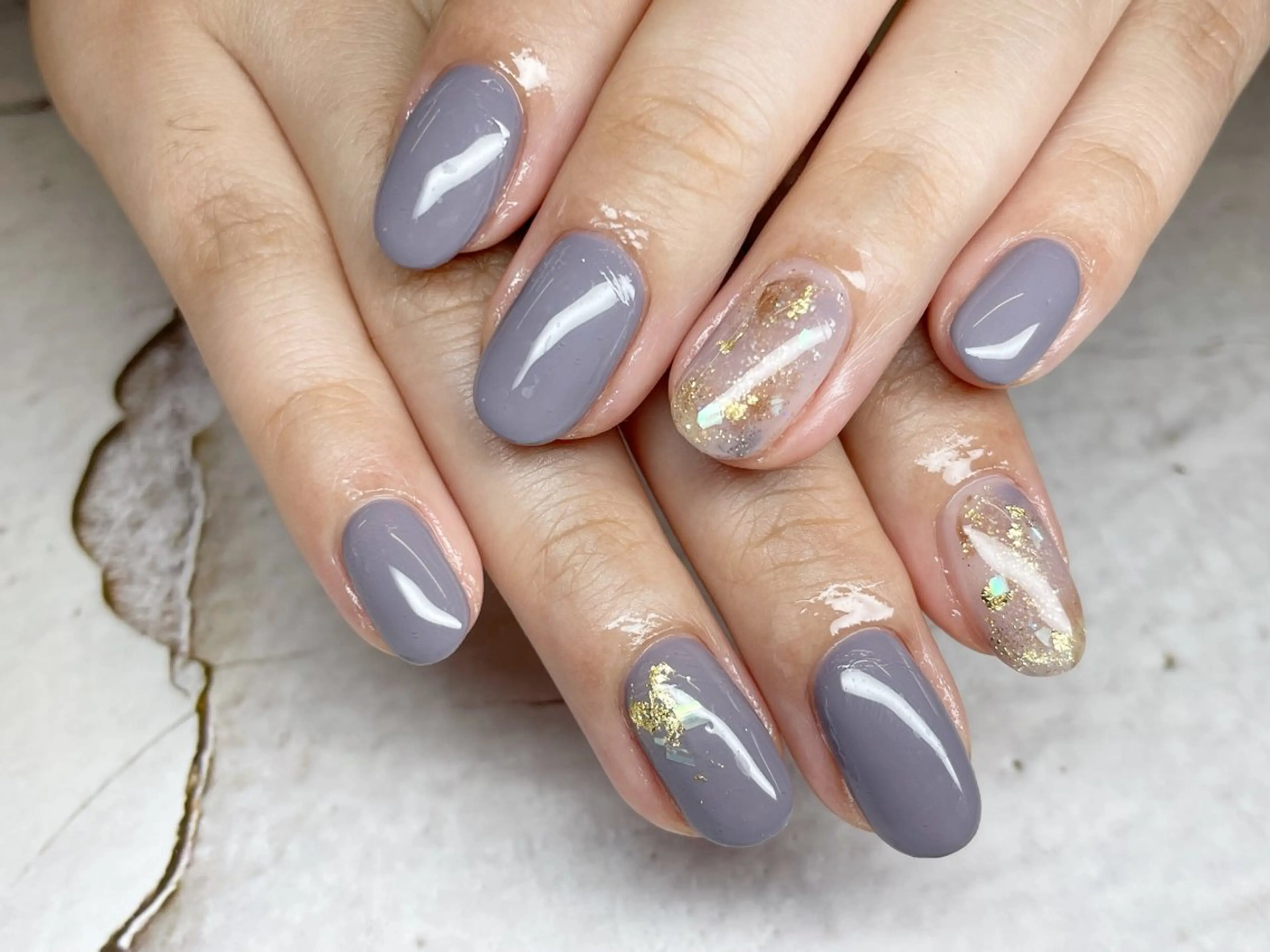 ネイル アートネイル フラッシュネイル フットネイル ジェルネイル グラデーション ハンドネイル エルモサ YURIKAのネイルデザイン