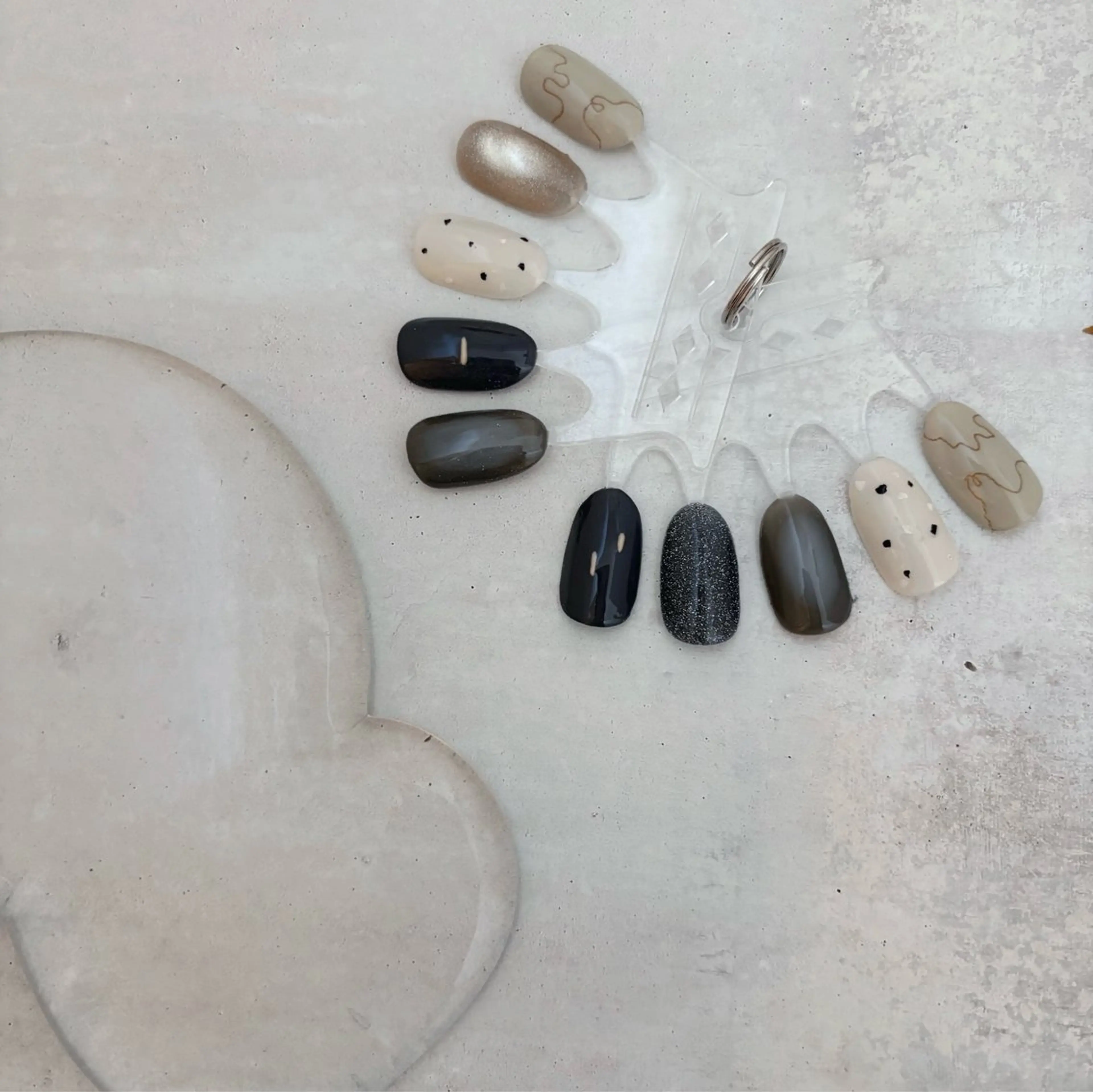 ネイル ブルー K Aのネイルデザイン