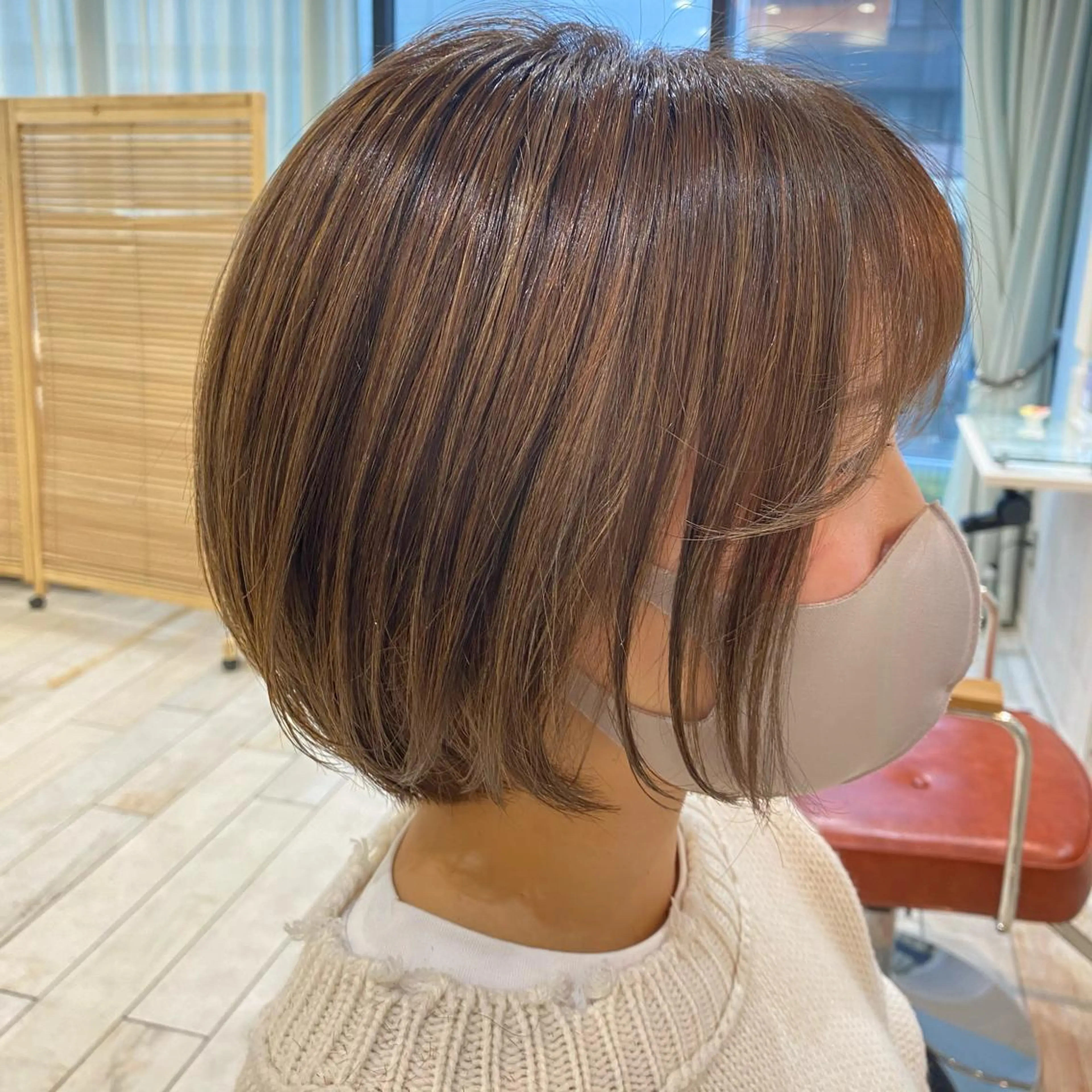 ショート ショートボブ ボブ ハイライト ショートヘア うる艶カラー 🫶🏼💭mikaのヘアスタイル