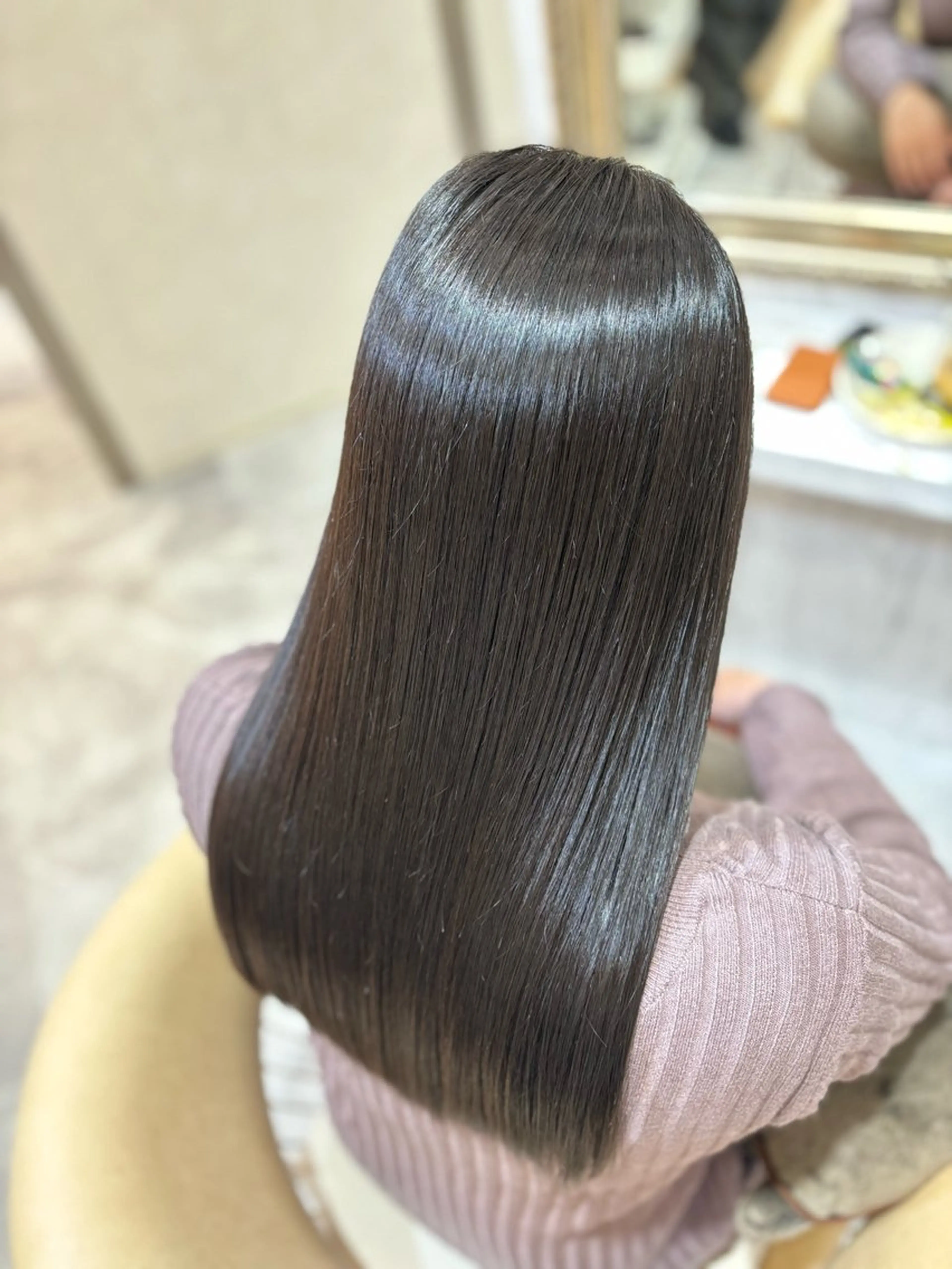 ロング 縮毛矯正 トリートメント Lupinus hair design所属・Matsuo Eisukeのヘアスタイル