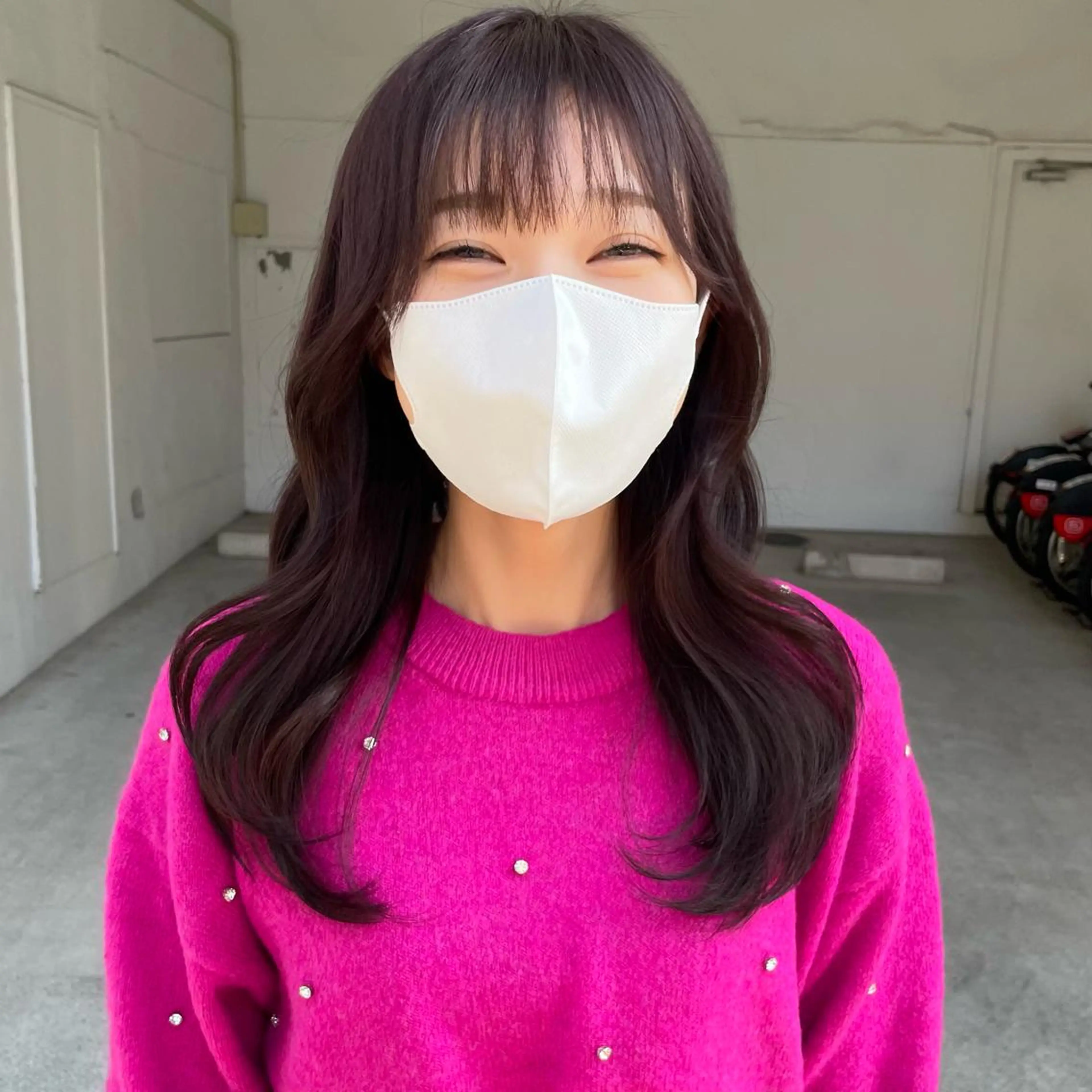 ミディアム カラー カット 高橋 みく/ minim 暖色のヘアスタイル