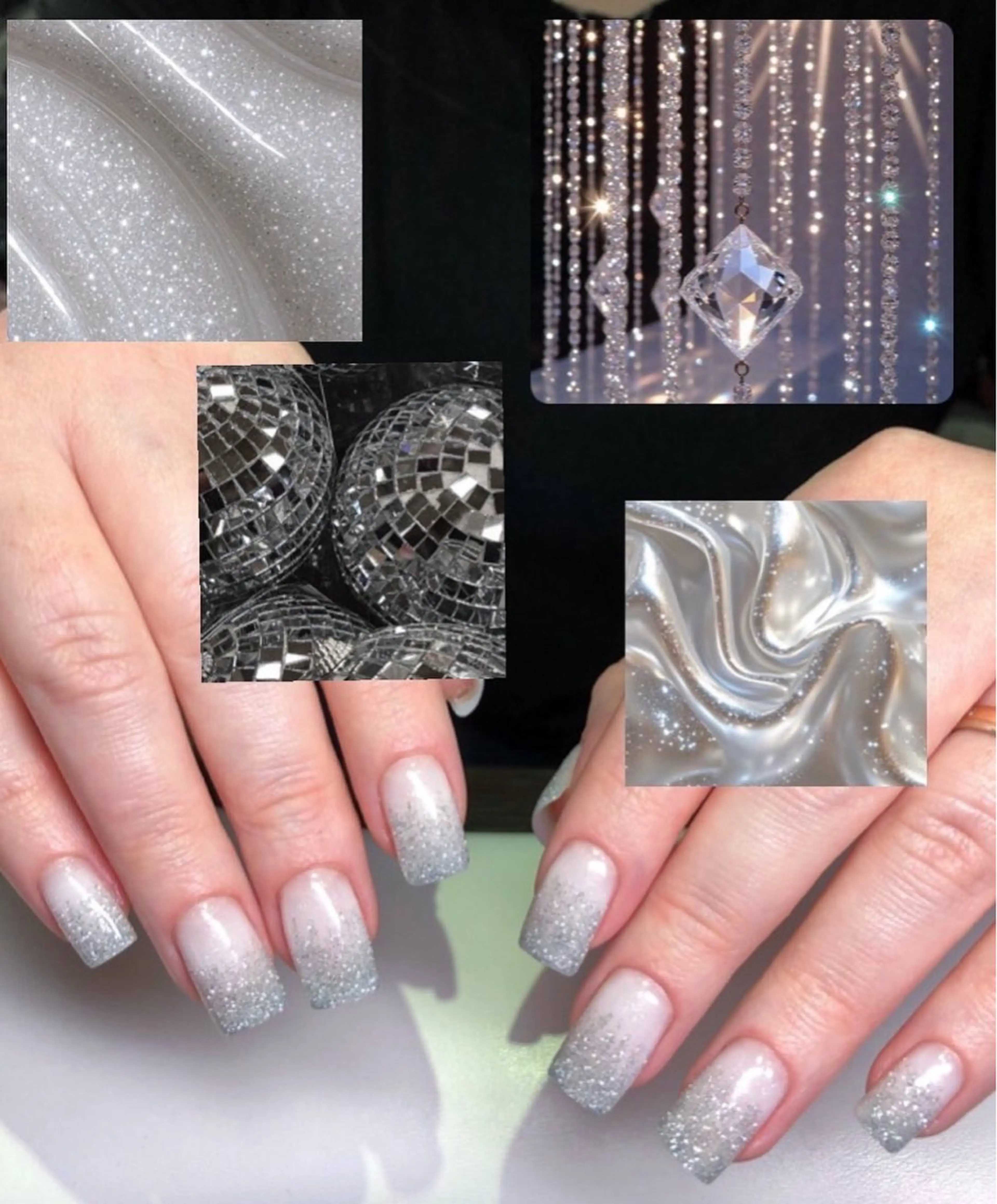 ネイル グラデーション ラメ(グリッター) ラメグラデーション ハンドネイル ハンドケア Raduga Nail Design所属・🤎🩷 AnnaMariyaのネイルデザイン