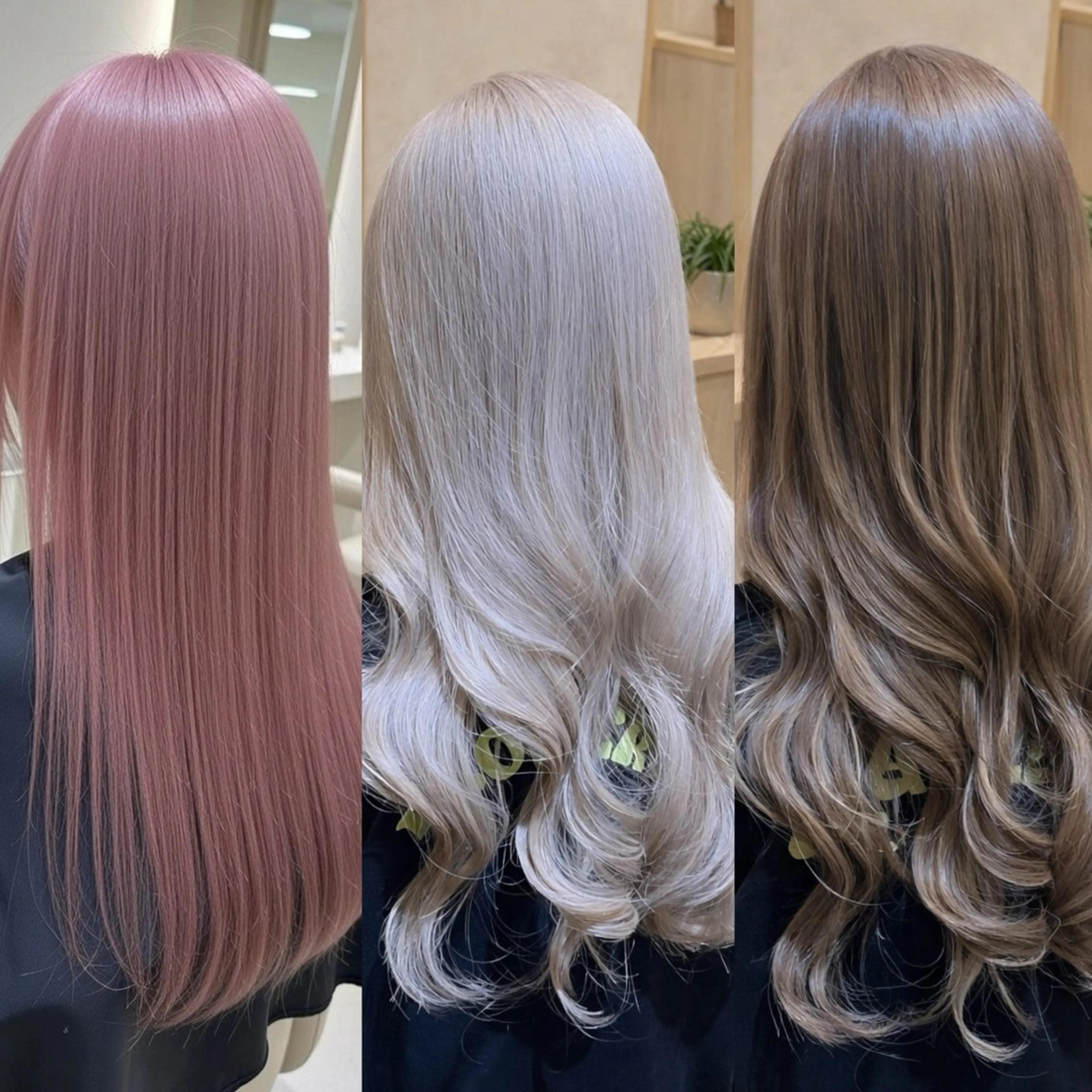ロング カラー ベージュカラー ブリーチ ケアブリーチ 透明感カラー ダブルカラー カット ヘアカラー トリートメント 👑髪質改善wカラー /ハイトーン/アユカのヘアスタイル