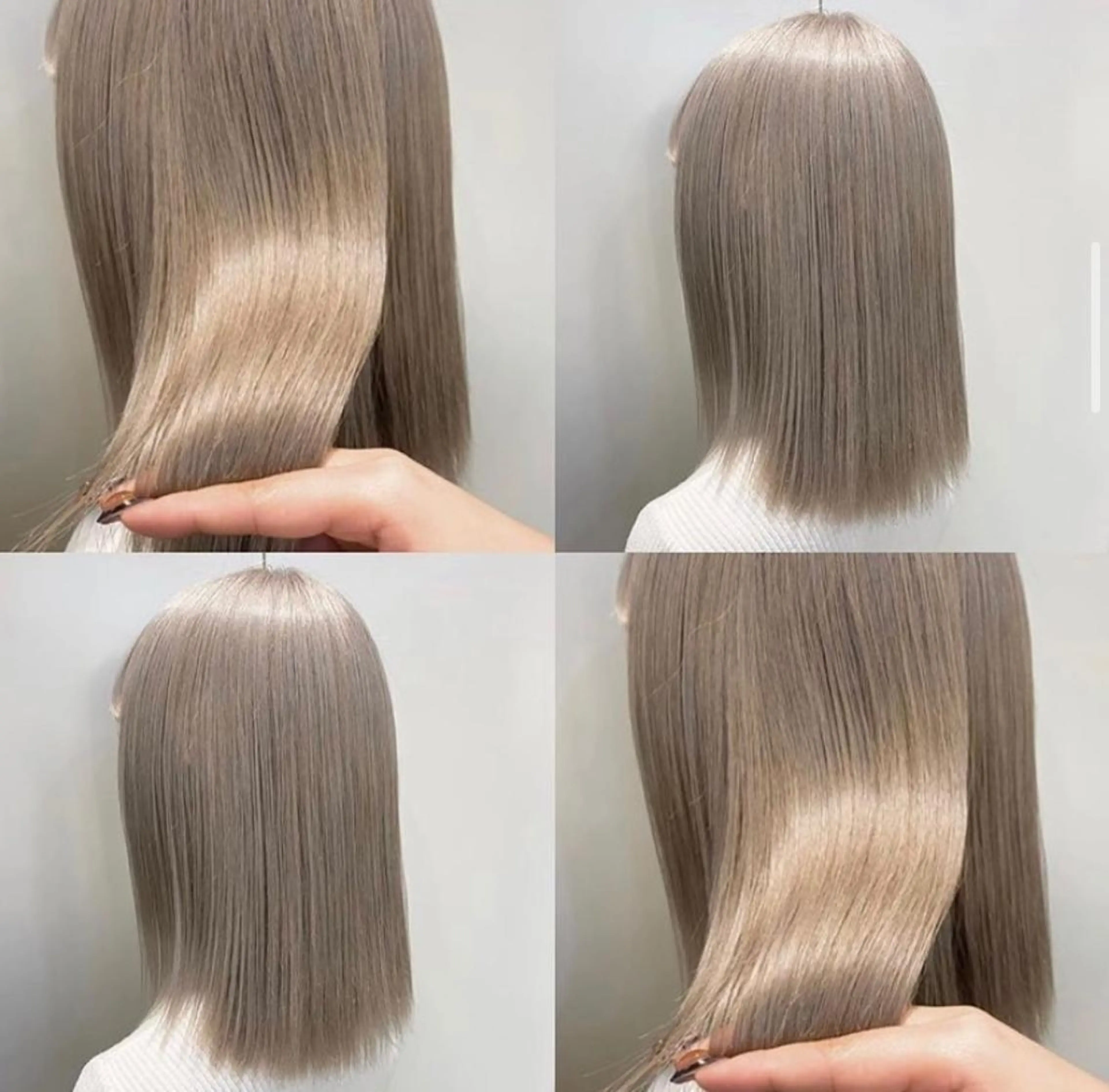 ミディアム カラー Beleza 渋谷所属・Kazusa/渋谷/ エクステ/ハイトーンのヘアスタイル