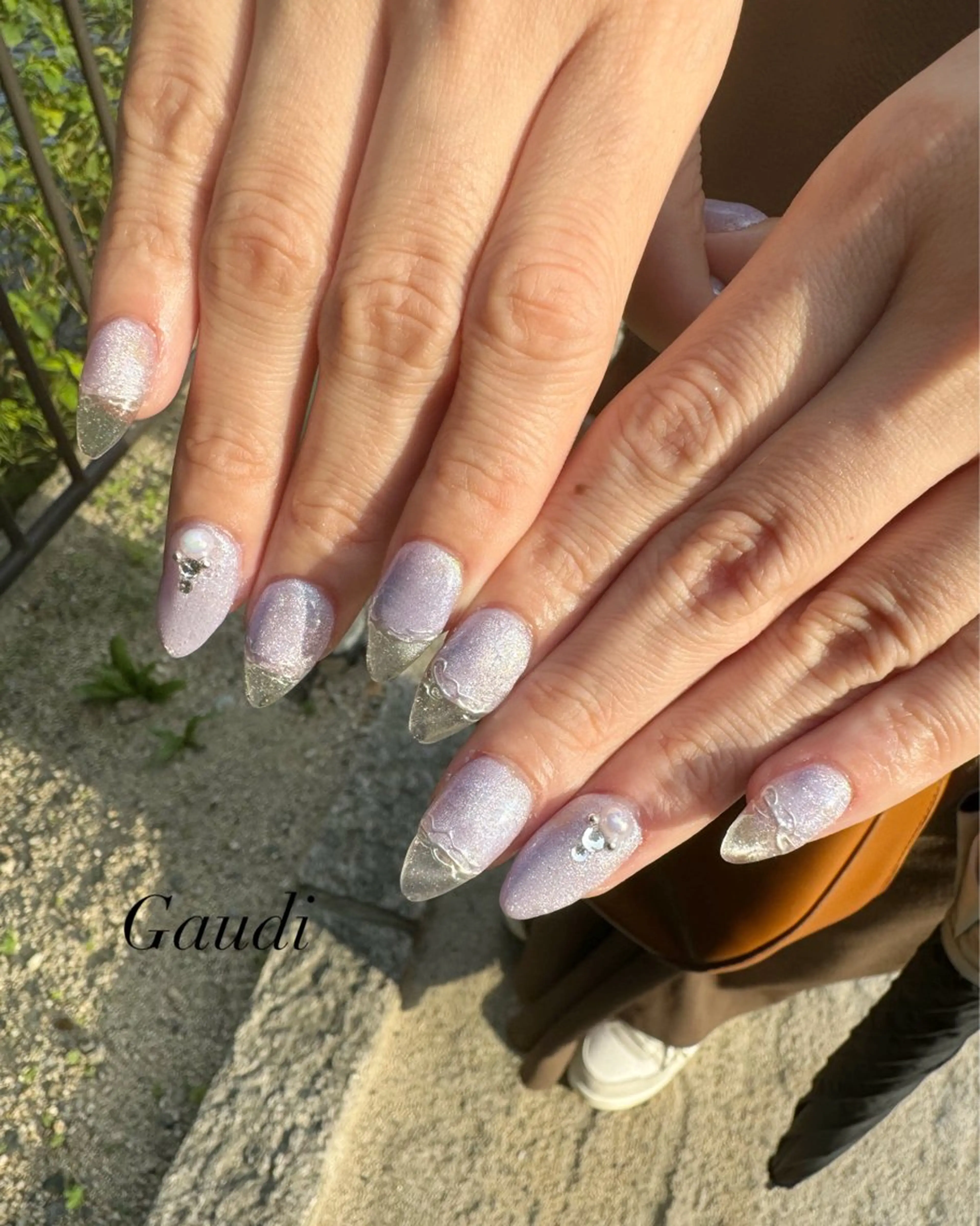 ネイル クリアネイル 長さ出し フレンチネイル マグネットネイル ミラーネイル Gaudi.Nail Rinaのその他イメージ
