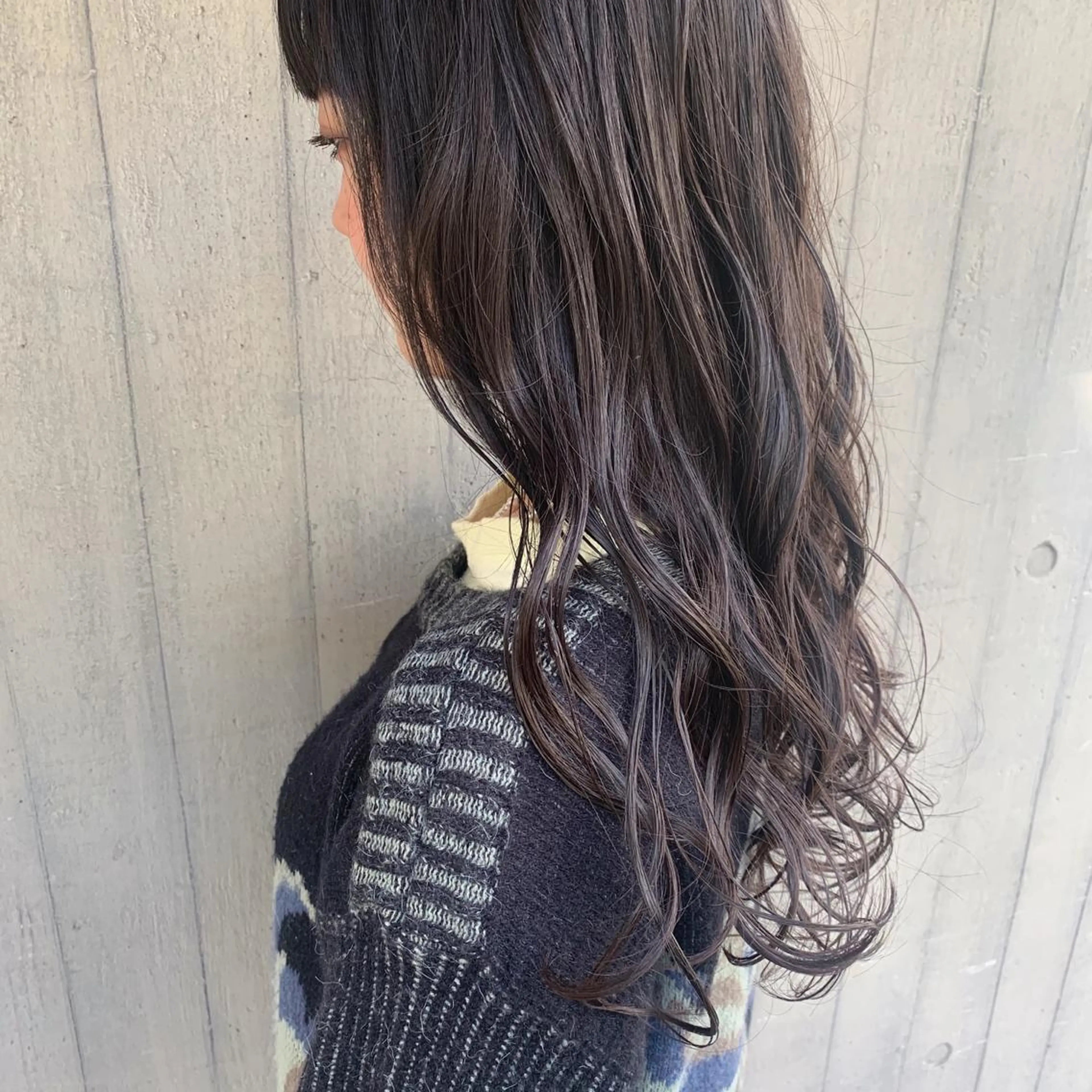 ロング カラー 透明感カラー グレージュ Nico所属・Nico🌛 Karenのネイルデザイン