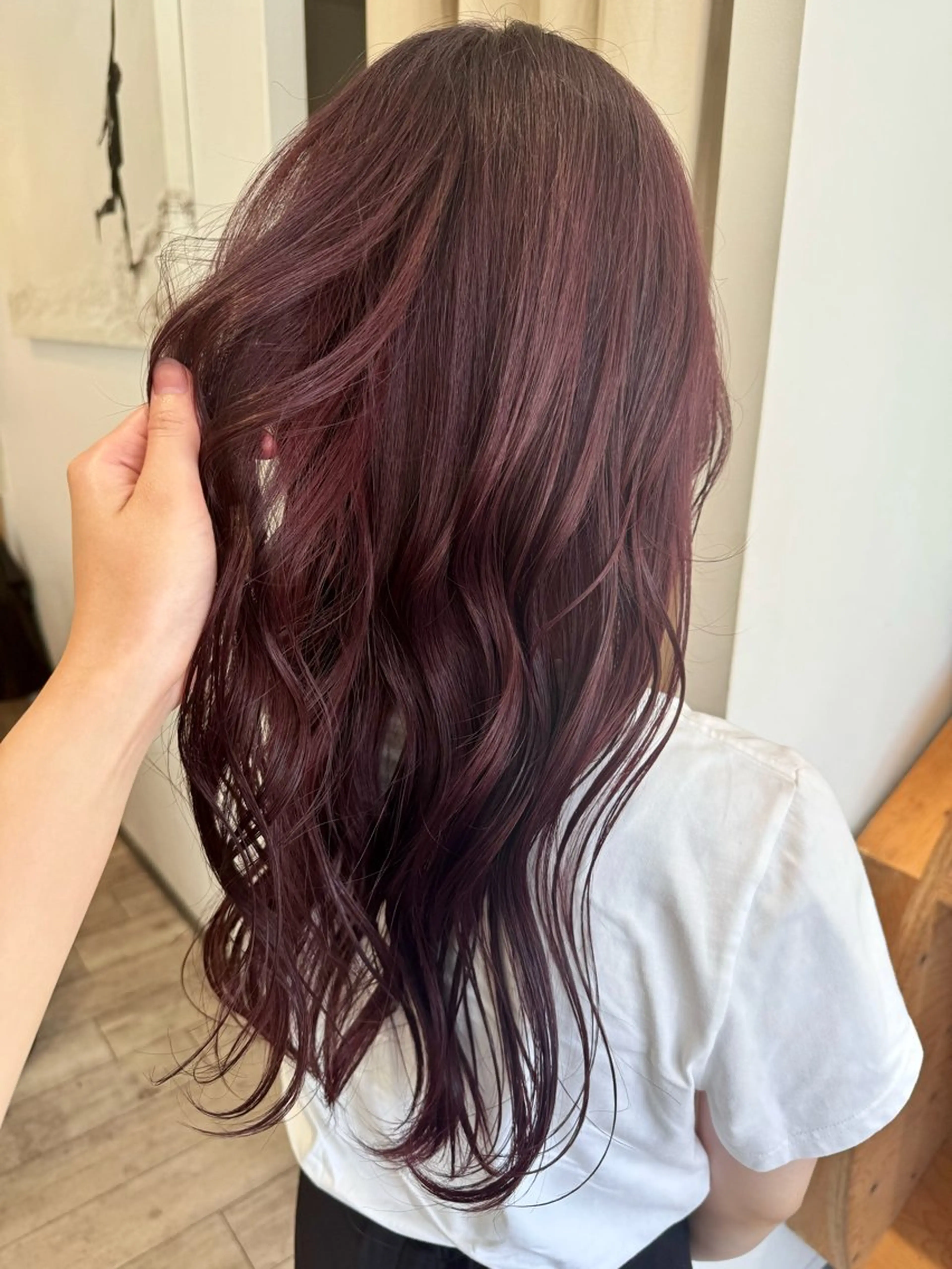 カラー ラベンダーカラー ピンクカラー KON所属・KON /nozomiのヘアスタイル