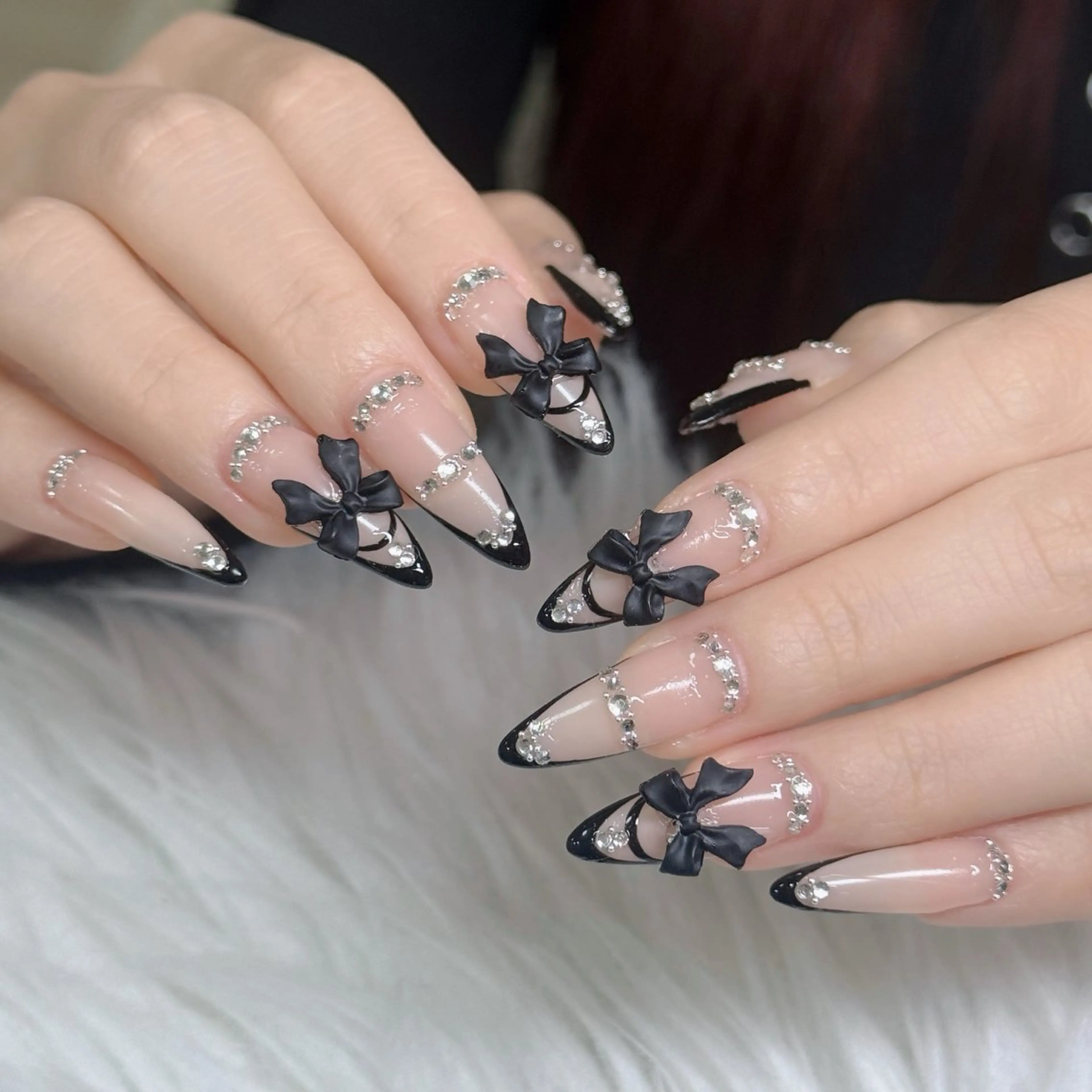 ネイル フットネイル フレンチネイル グラデーション 韓国ネイル ロングネイル ハンドネイル Hani Nail Salonのネイルデザイン