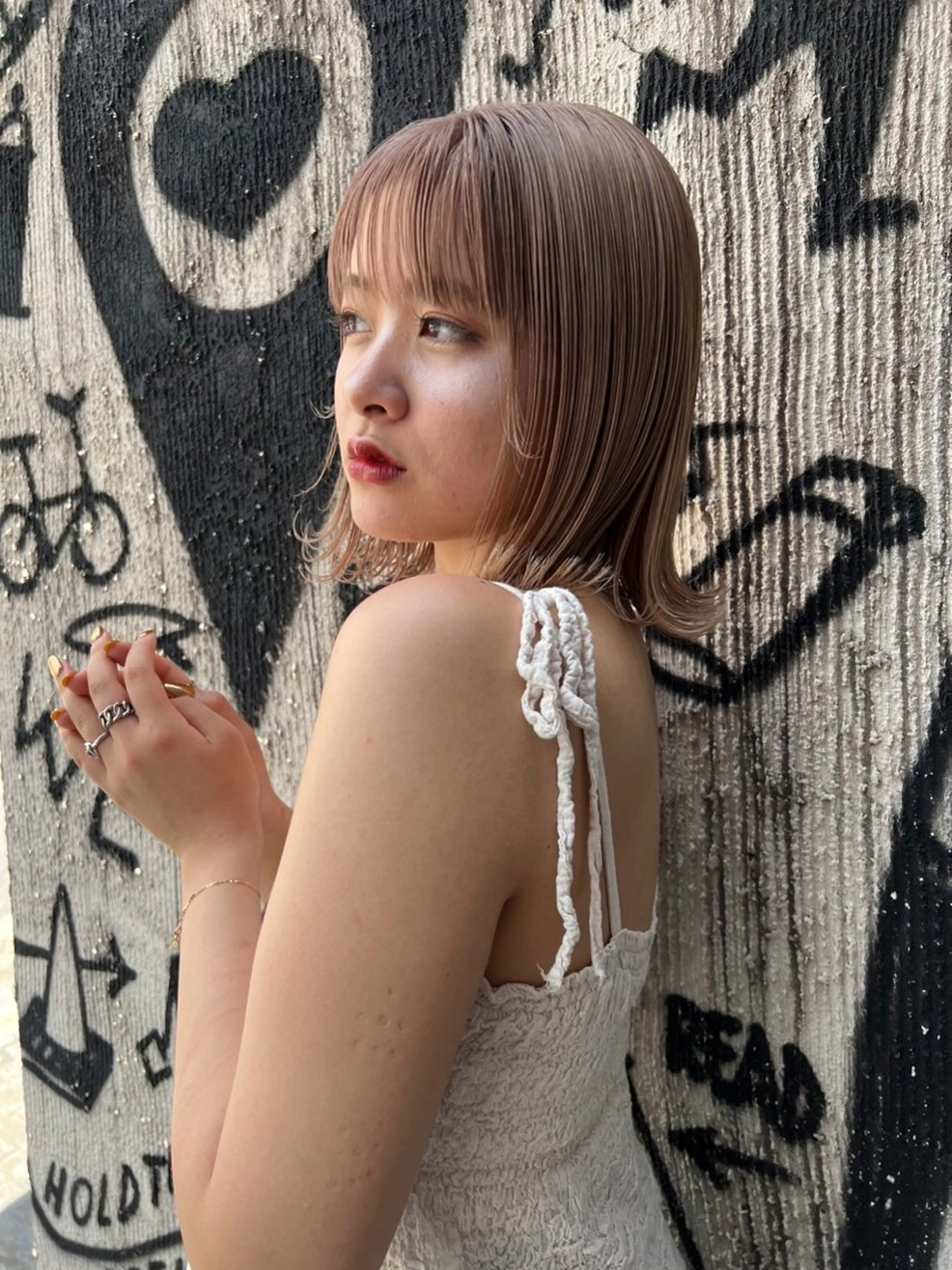 カラー ブリーチ ケアブリーチ 韓国レイヤー 🧸🤍ちずみのヘアスタイル