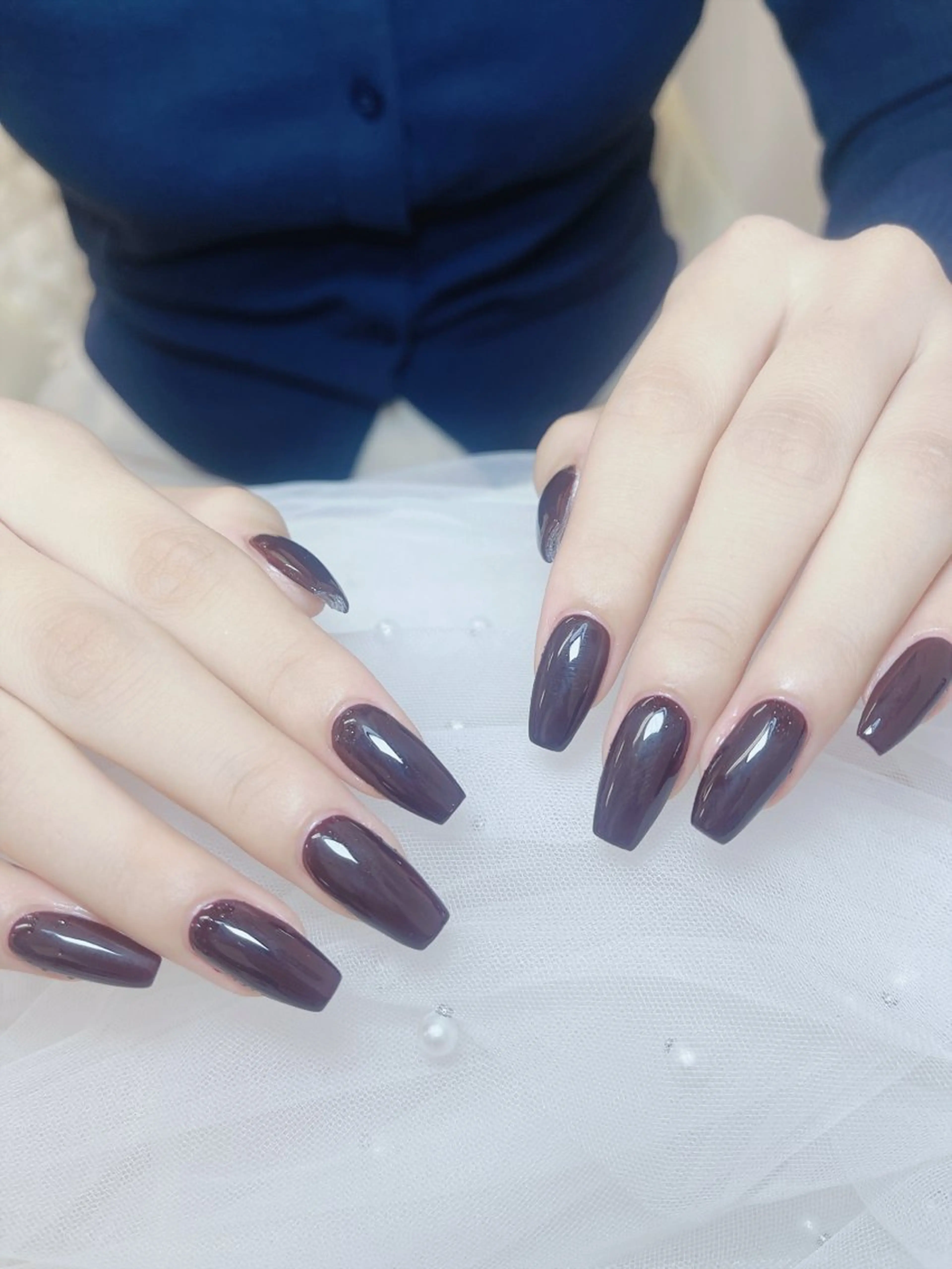 ネイル チークネイル フレンチネイル グラデーション キラキラネイル 韓国ネイル ハンドネイル DUO MI所属・DUO   MI nail salonのネイルデザイン