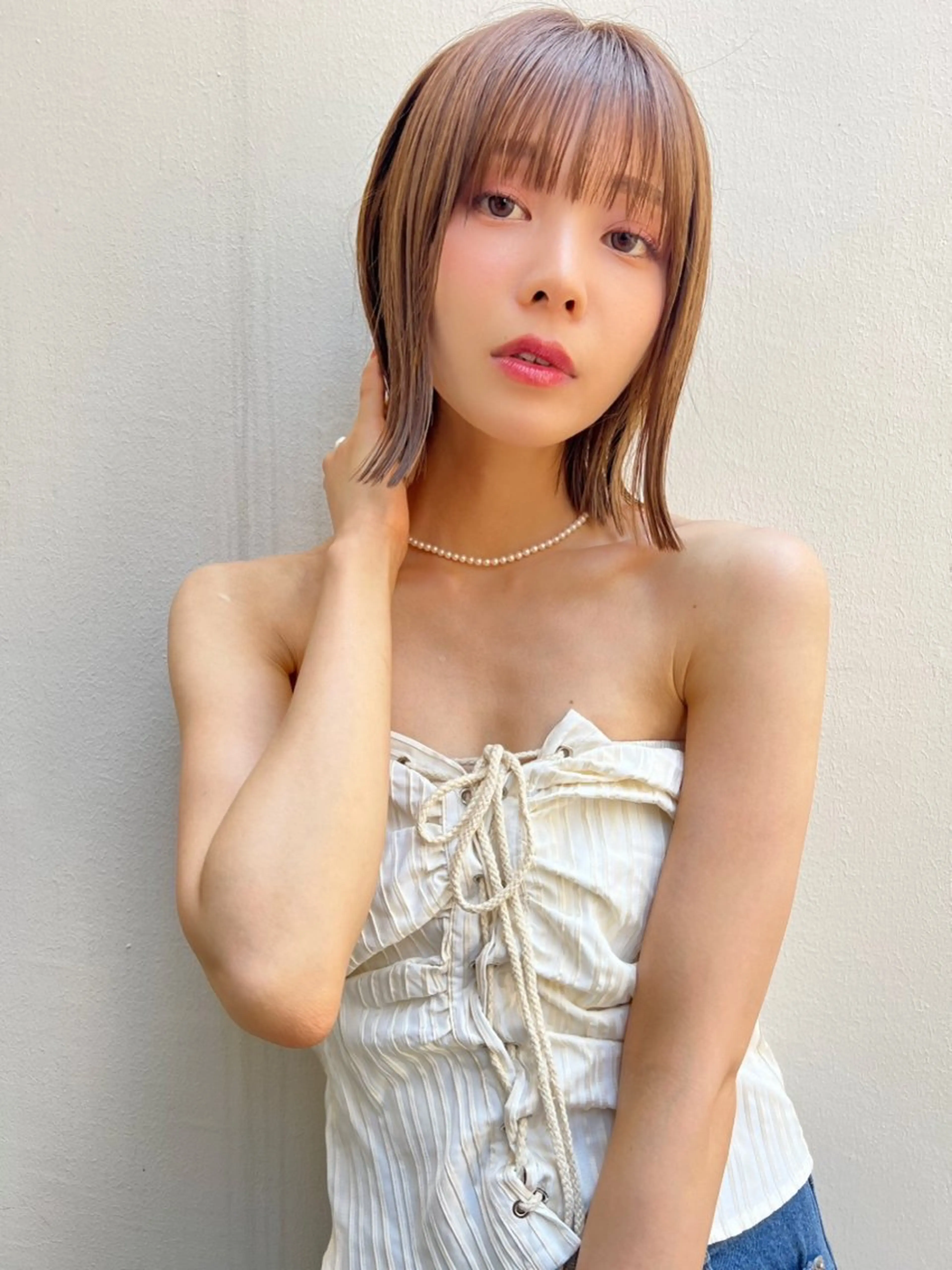 ミディアム カラー ヘアアレンジ モテ髪クリエイター 【成田修平】のヘアスタイル