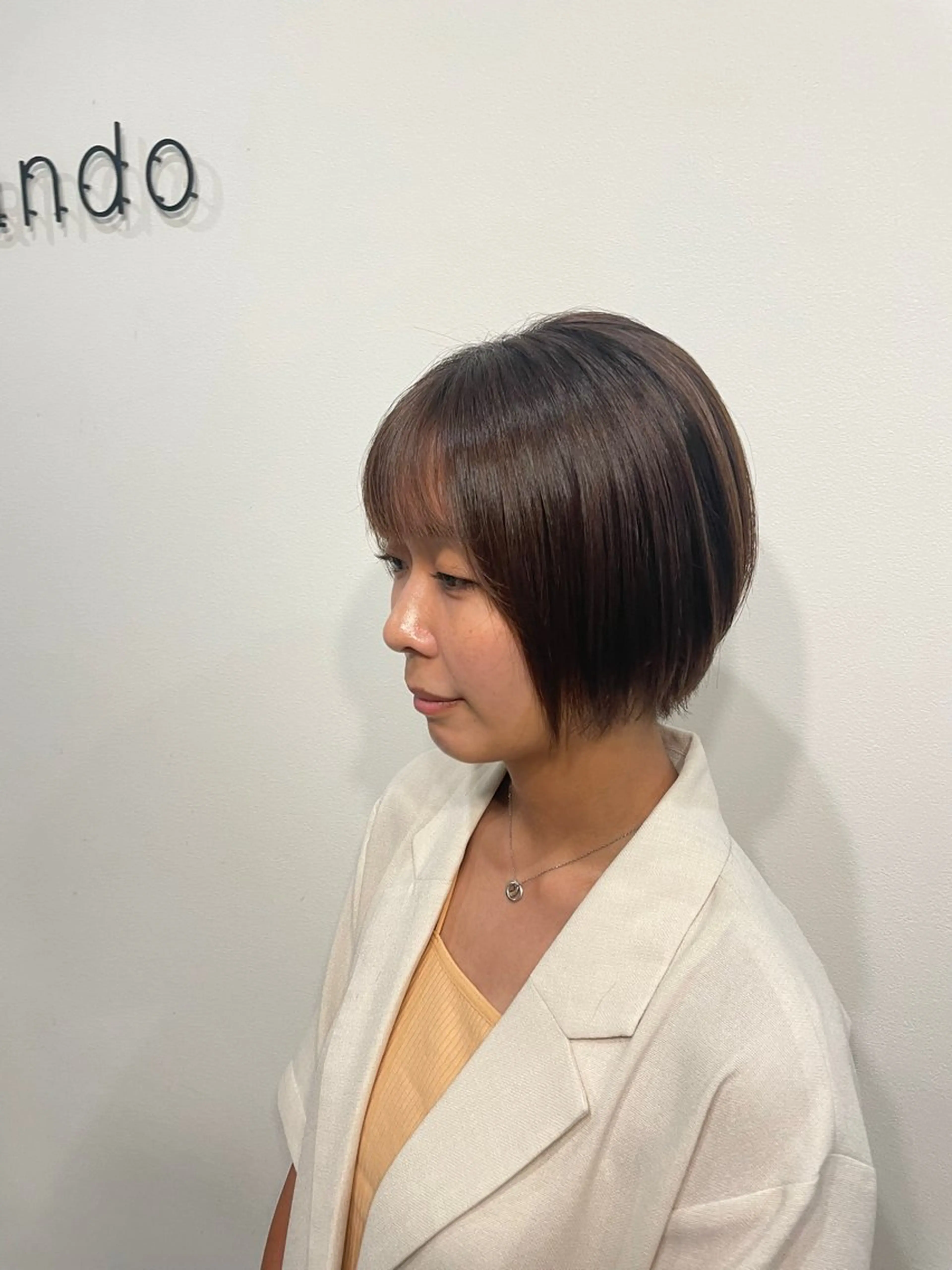ショート 顔周りカット ayano 🌱のヘアスタイル