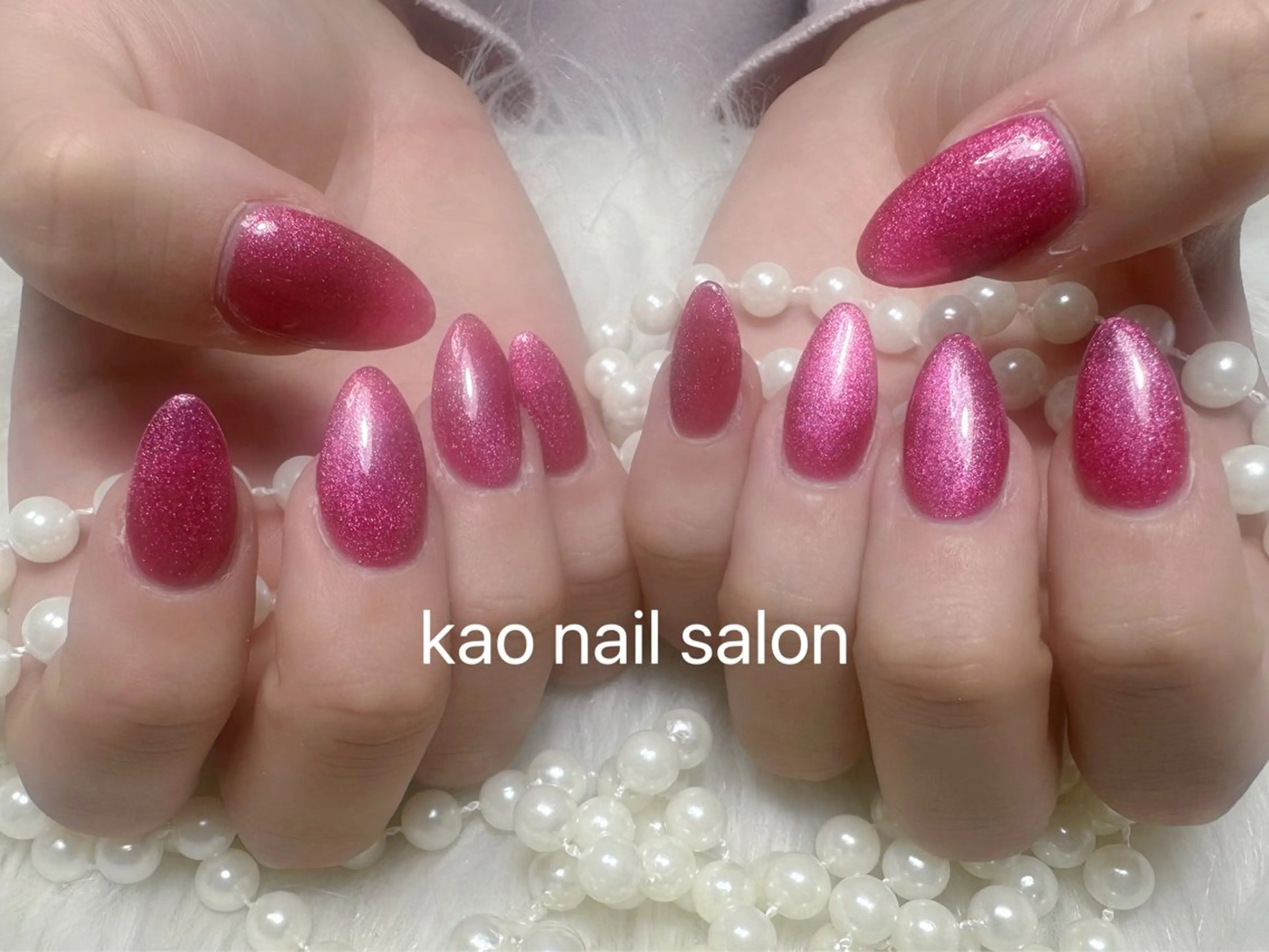 ネイル ハンドネイル kao nail マグネット/長さだしのネイルデザイン