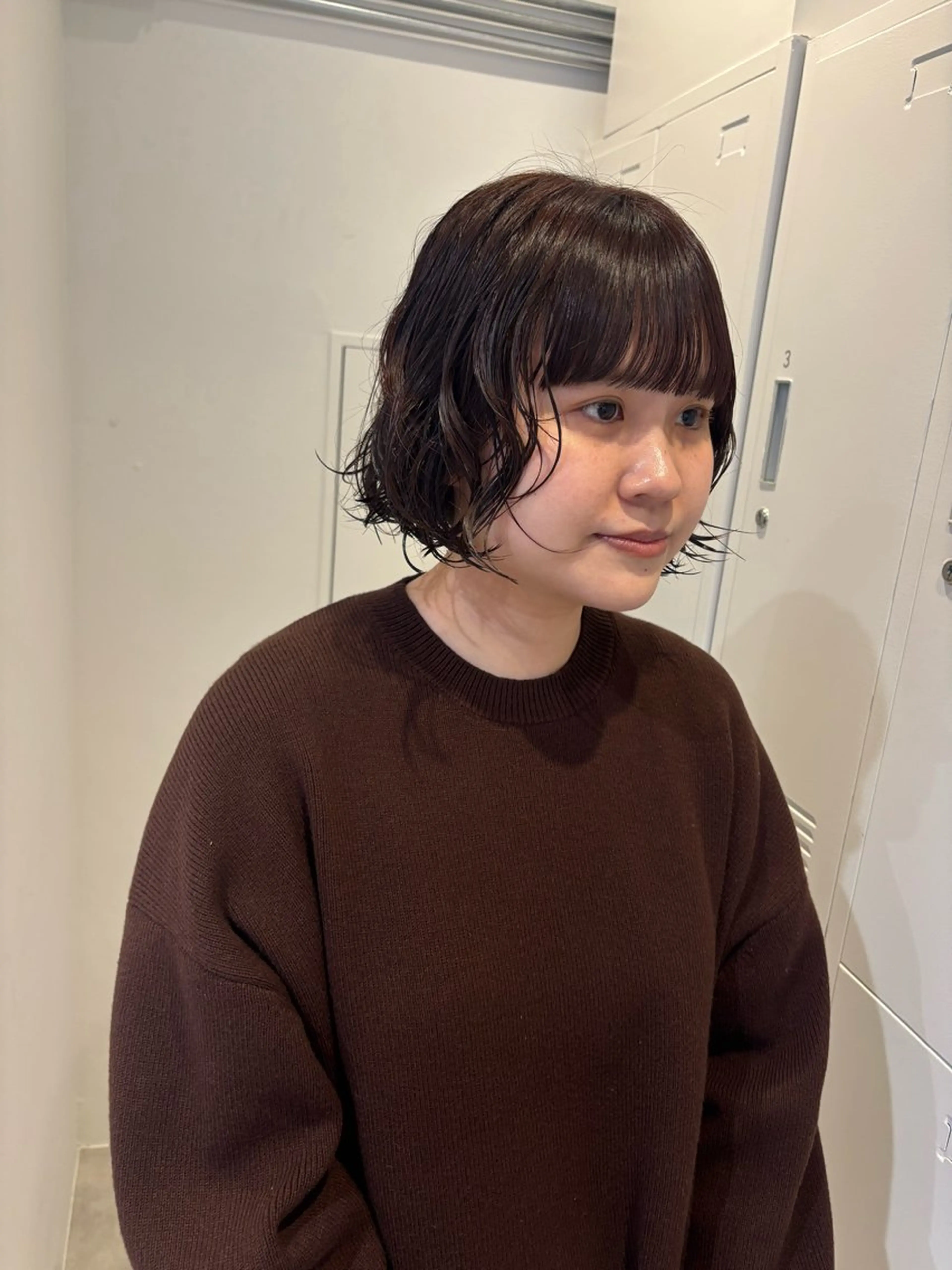 セミロング セミロングパーマ LOREN＋透明感 オリーブhirokoのヘアスタイル