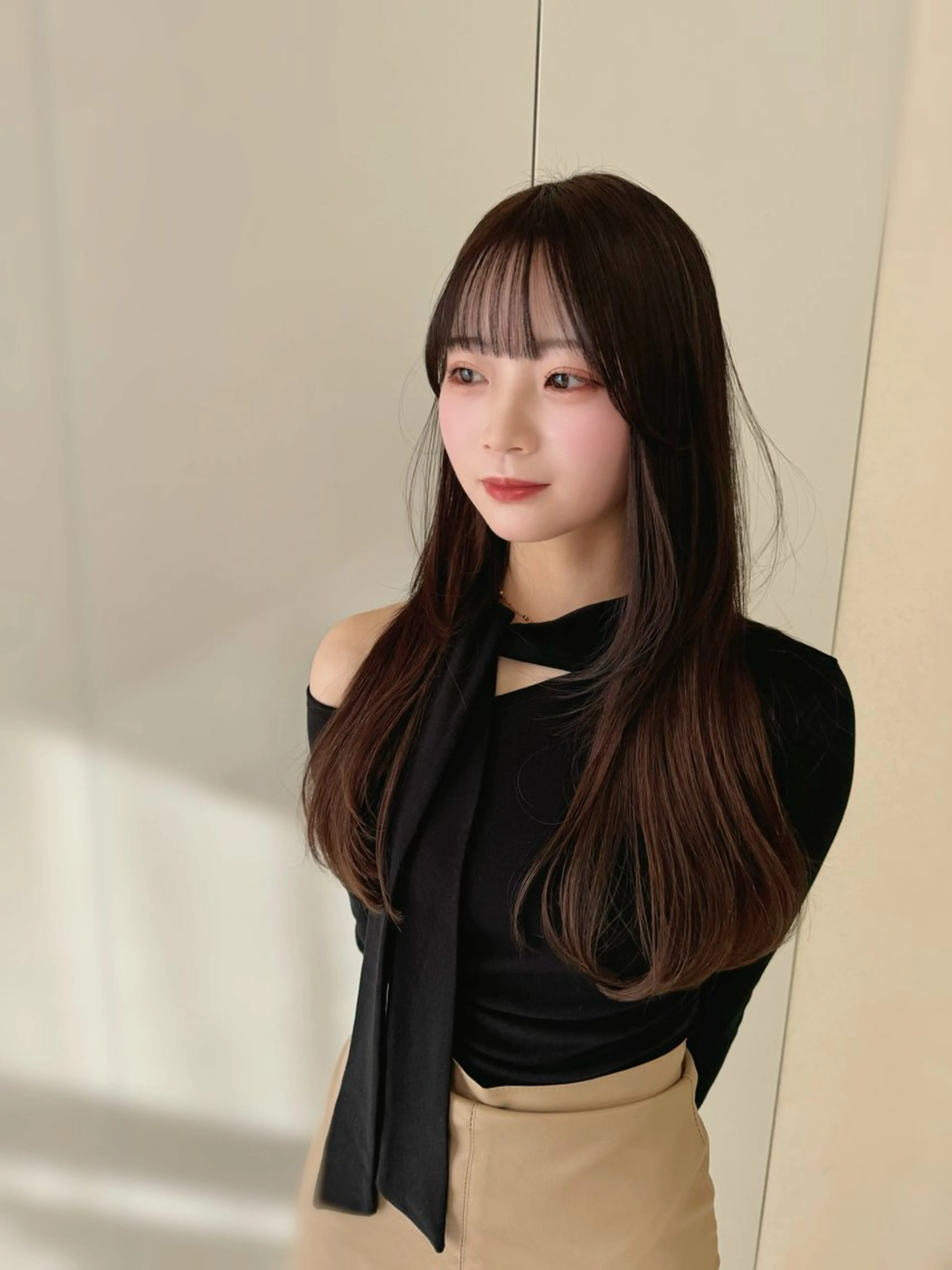 ロング カラー カット COA GINZA 空也/前髪/顔まわりのヘアスタイル