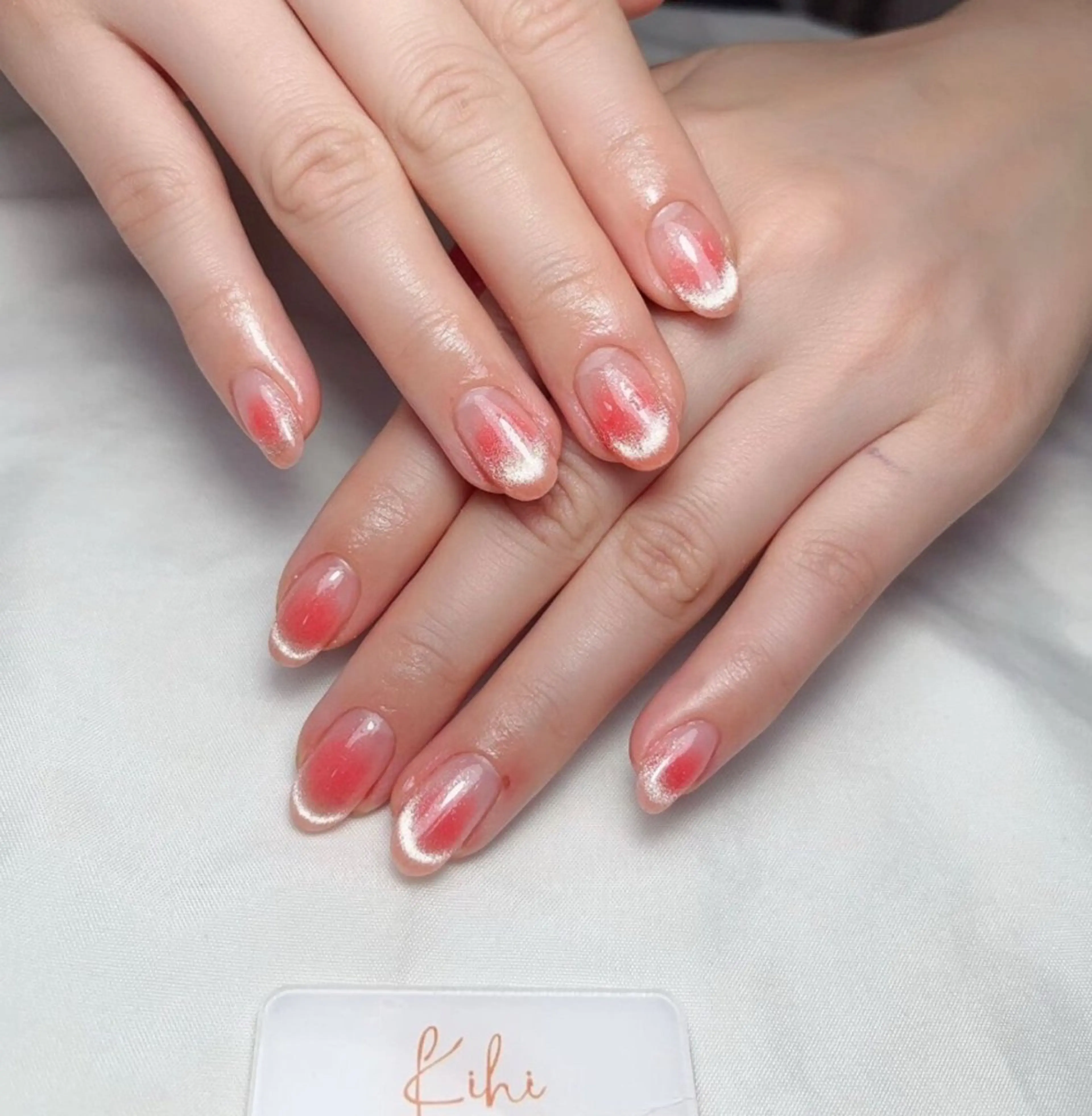 ネイル アートネイル フレンチネイル ジェルネイル グラデーション 韓国ネイル 村中 ハナのネイルデザイン