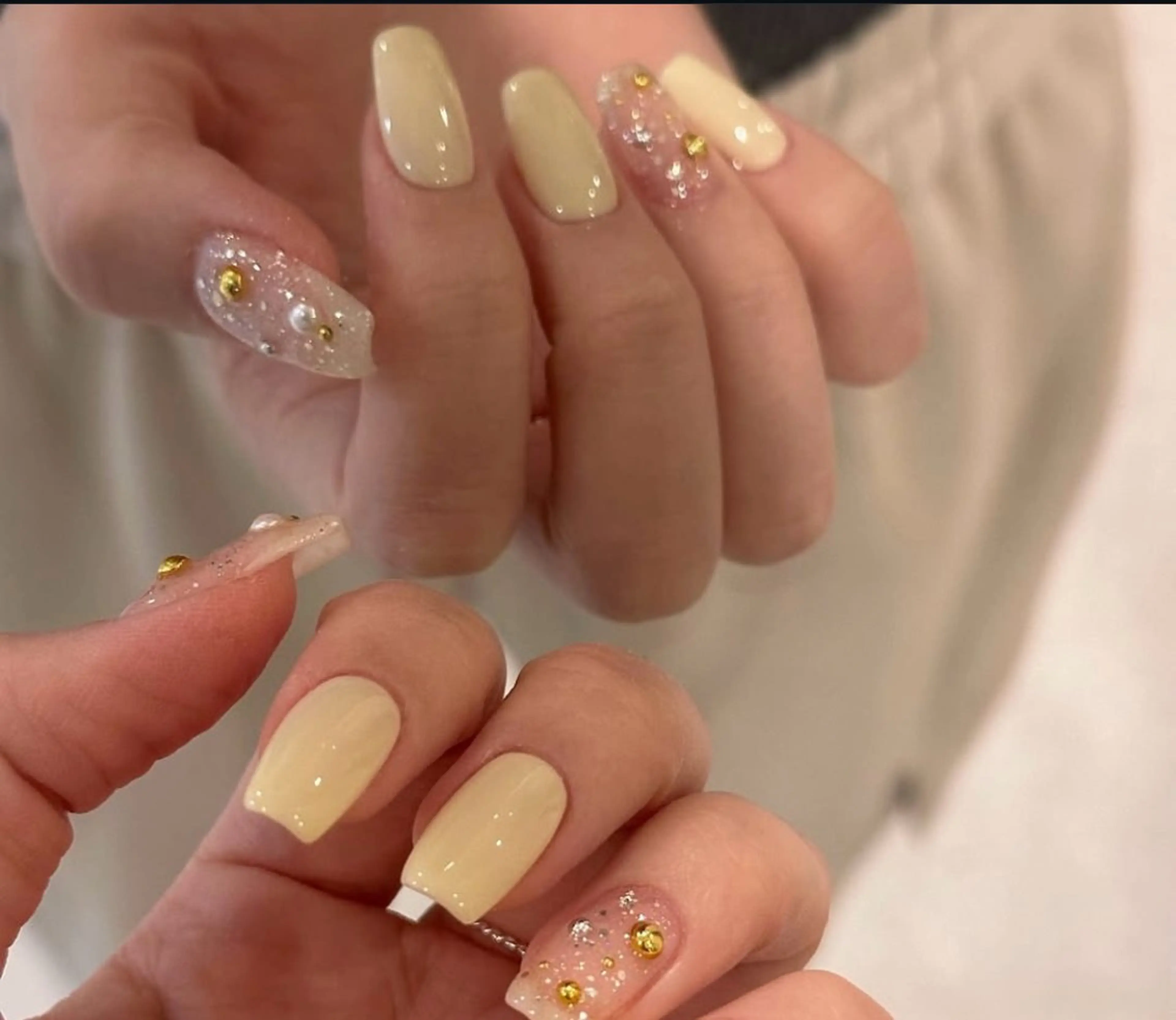 ネイル 持ち込み シンプルネイル ハンドネイル JISOO ANA.CHUOのネイルデザイン