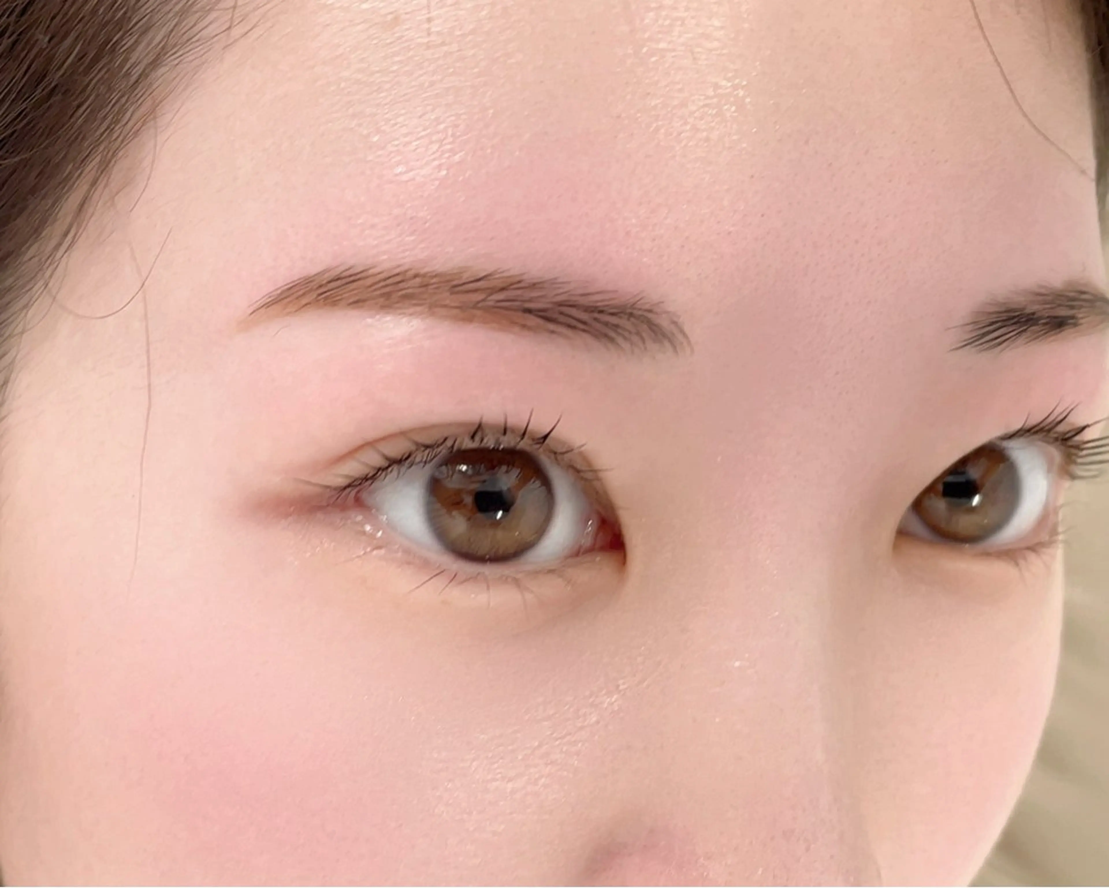 マツエク・マツパ 束感まつ毛 フラットラッシュ パリジェンヌラッシュリフト 一重×まつ毛パーマ Morganite 🦋 ÿui 🦋のマツエク・マツパデザイン