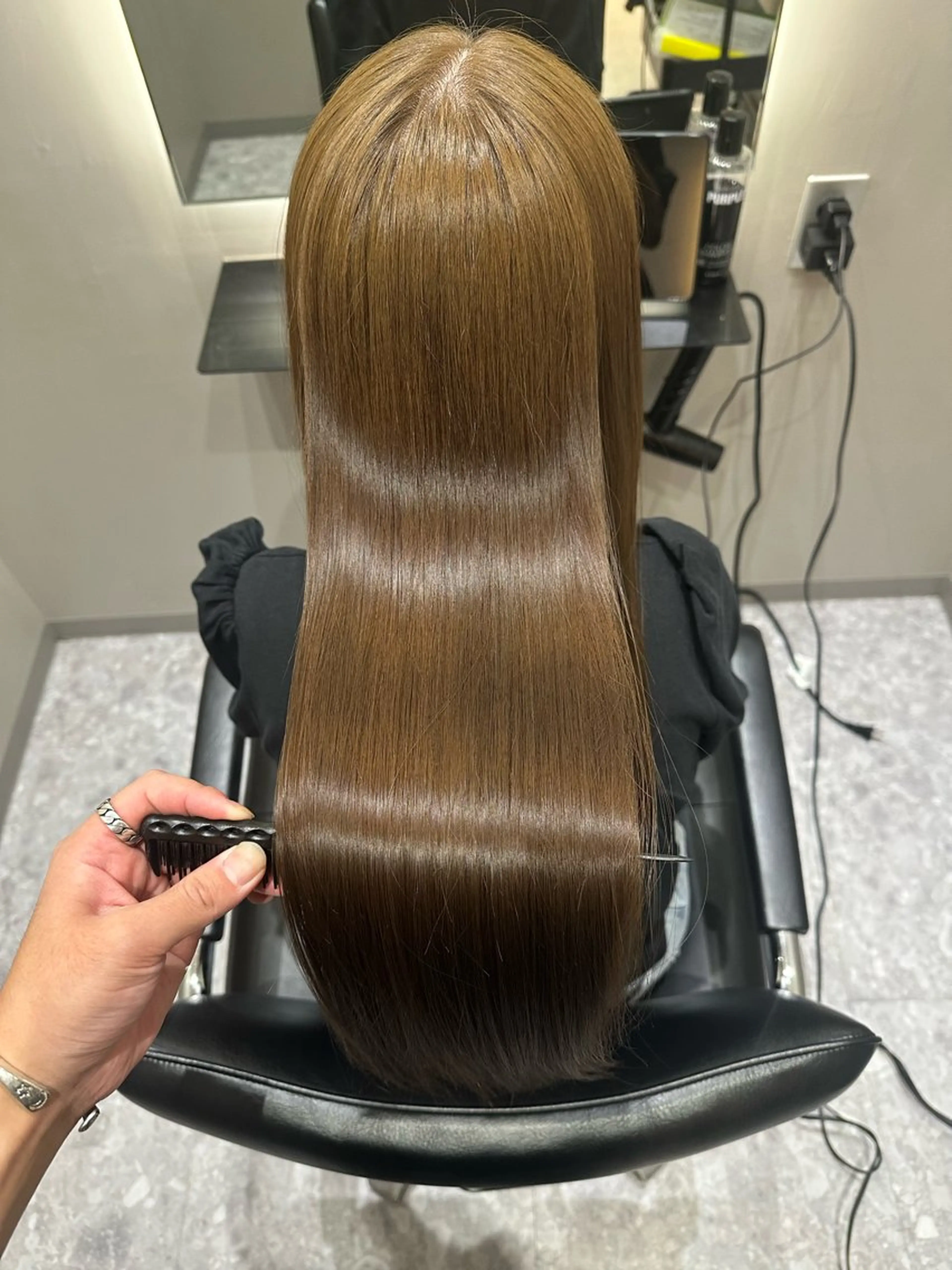 🫟似合わせカット＋ブリーチなしダブルカラー＋ミルボン2step超音波トリートメント🫟の写真