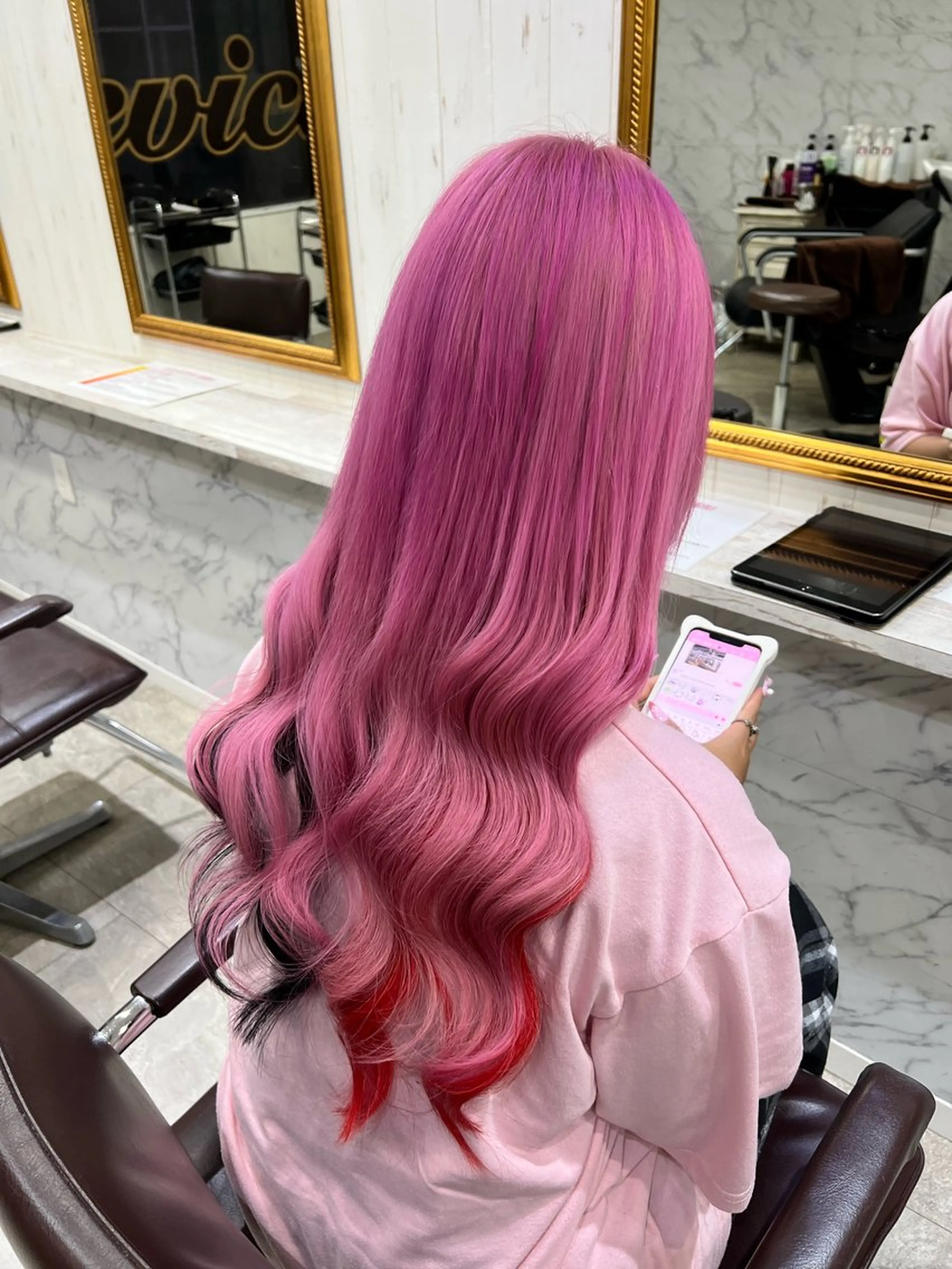 ロング カラー ハイトーンカラー 心斎橋/エクステ /SEIYAのヘアスタイル