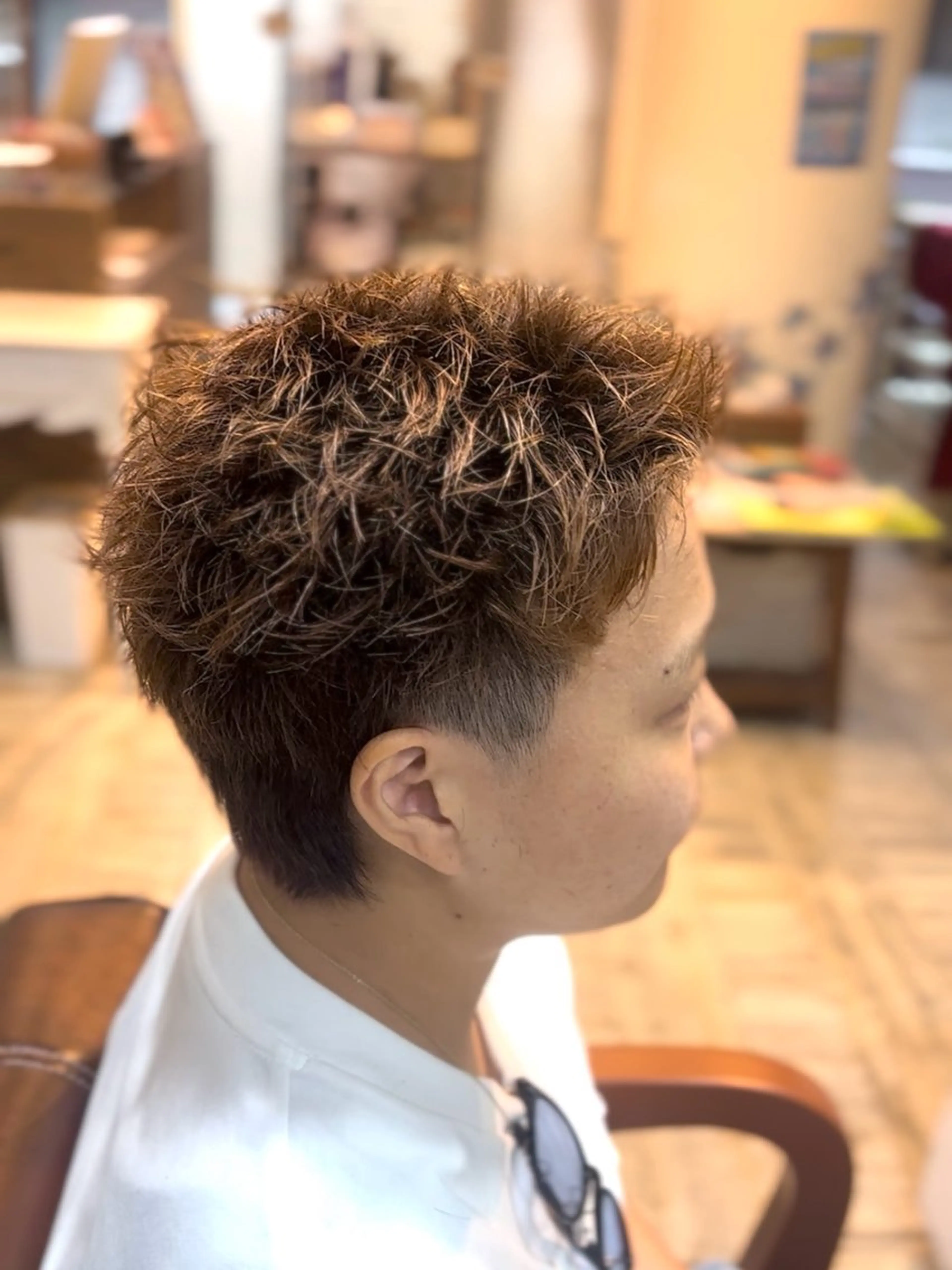 ショート メンズ くせ毛 カット 桜木町イケメン製造機 💥ルキのヘアスタイル