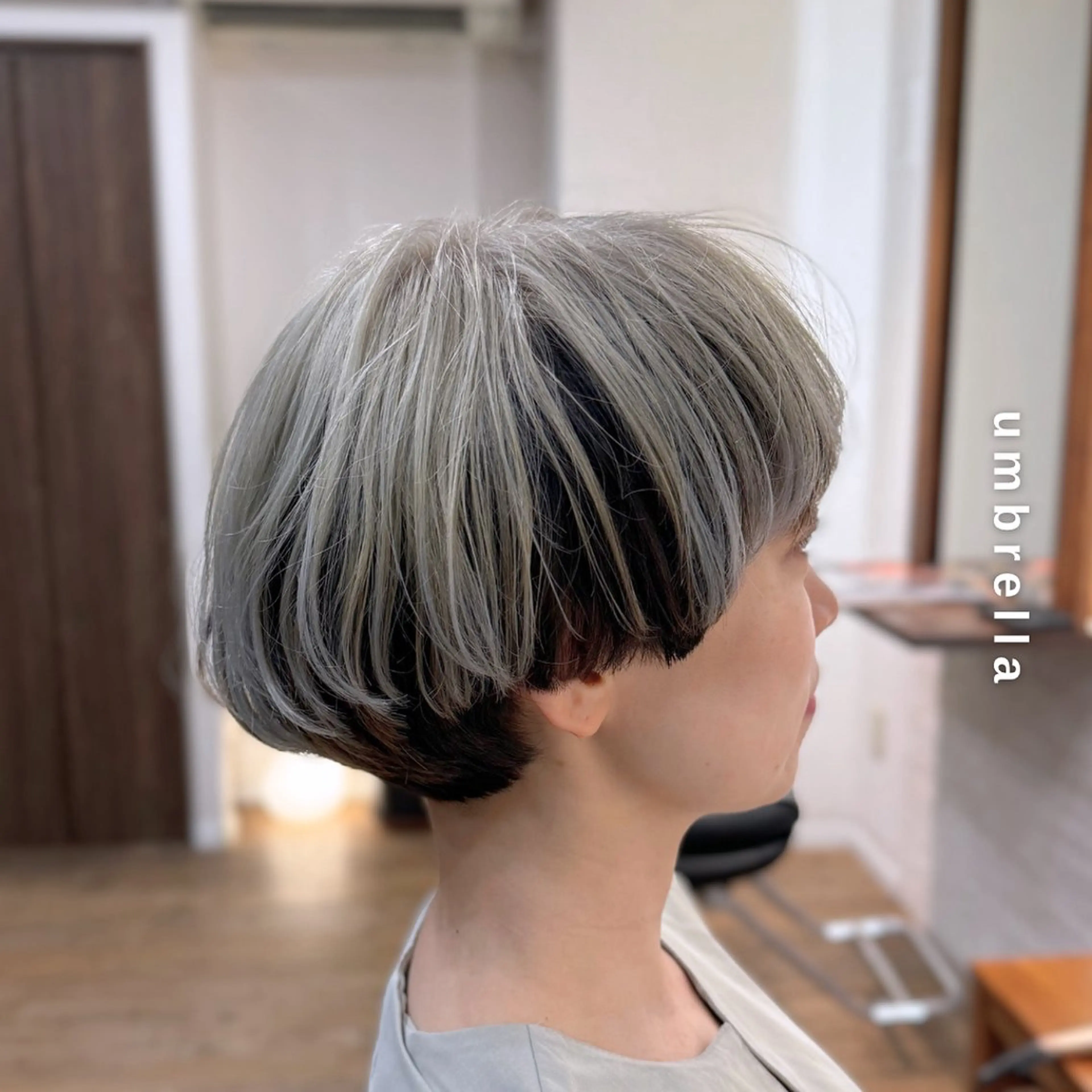 ショート カラー ブロンド ホワイトブロンド ショートヘア ヘアカラー トリートメント ヘアセット Hair&Make newer所属・しんのすけ /モデルさん募集中のヘアスタイル