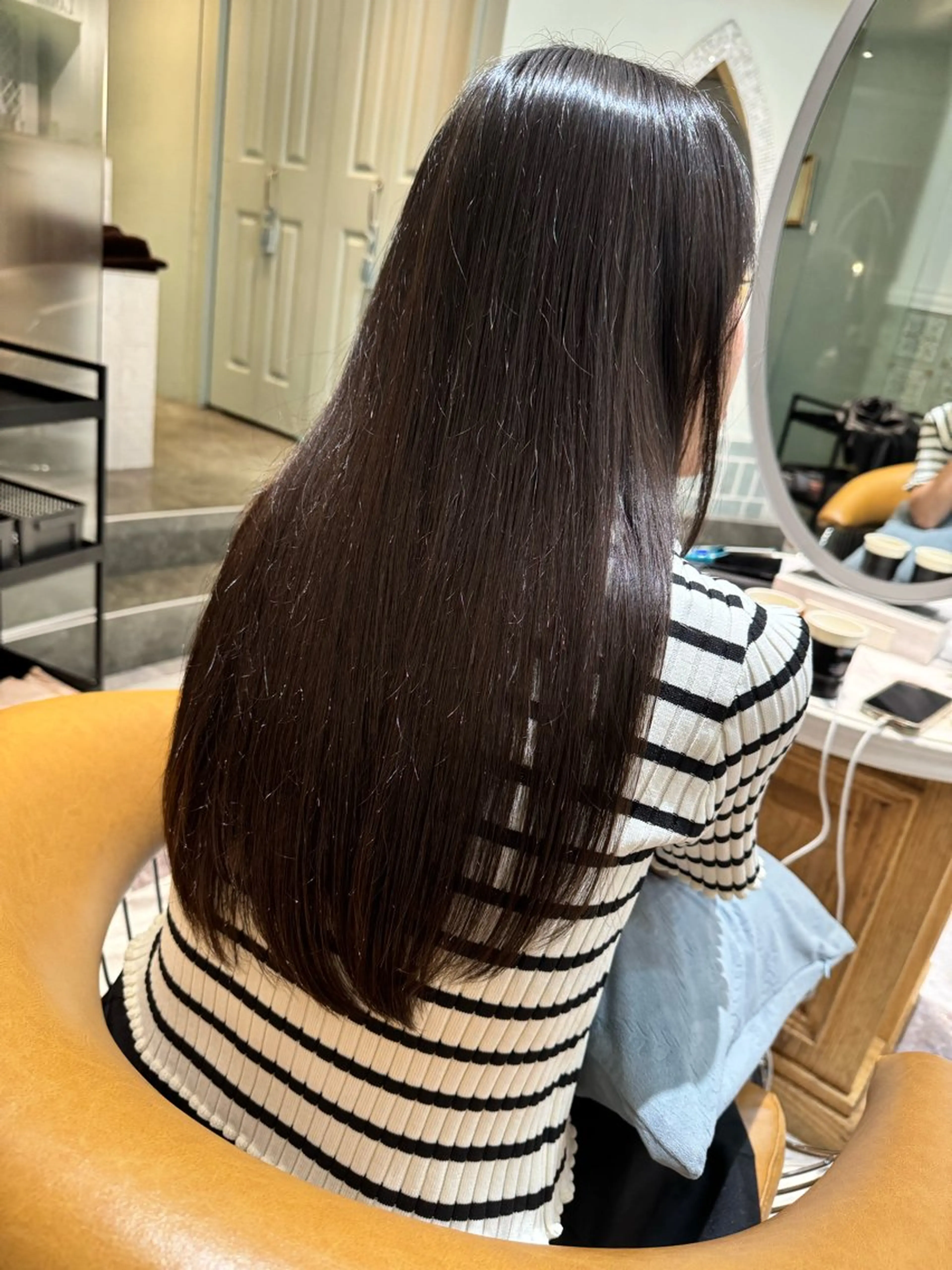 ロング 服部大地/ブリーチ 無しWカラー髪質改善のヘアスタイル