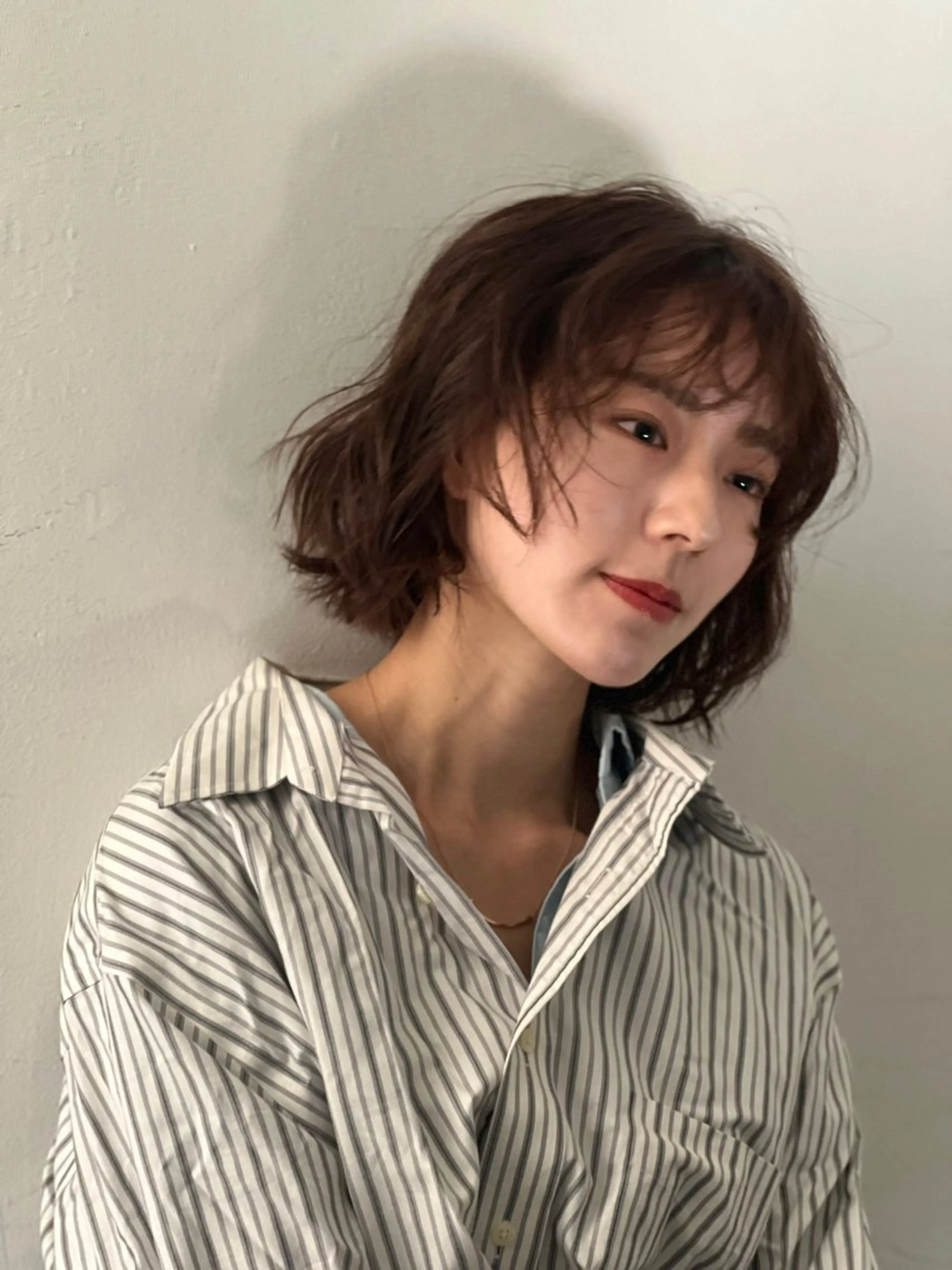 ミディアム パーマ メンズ ミディアムパーマ メンズパーマ 渋谷🌈透明感カラー レイヤー/mikuのヘアスタイル