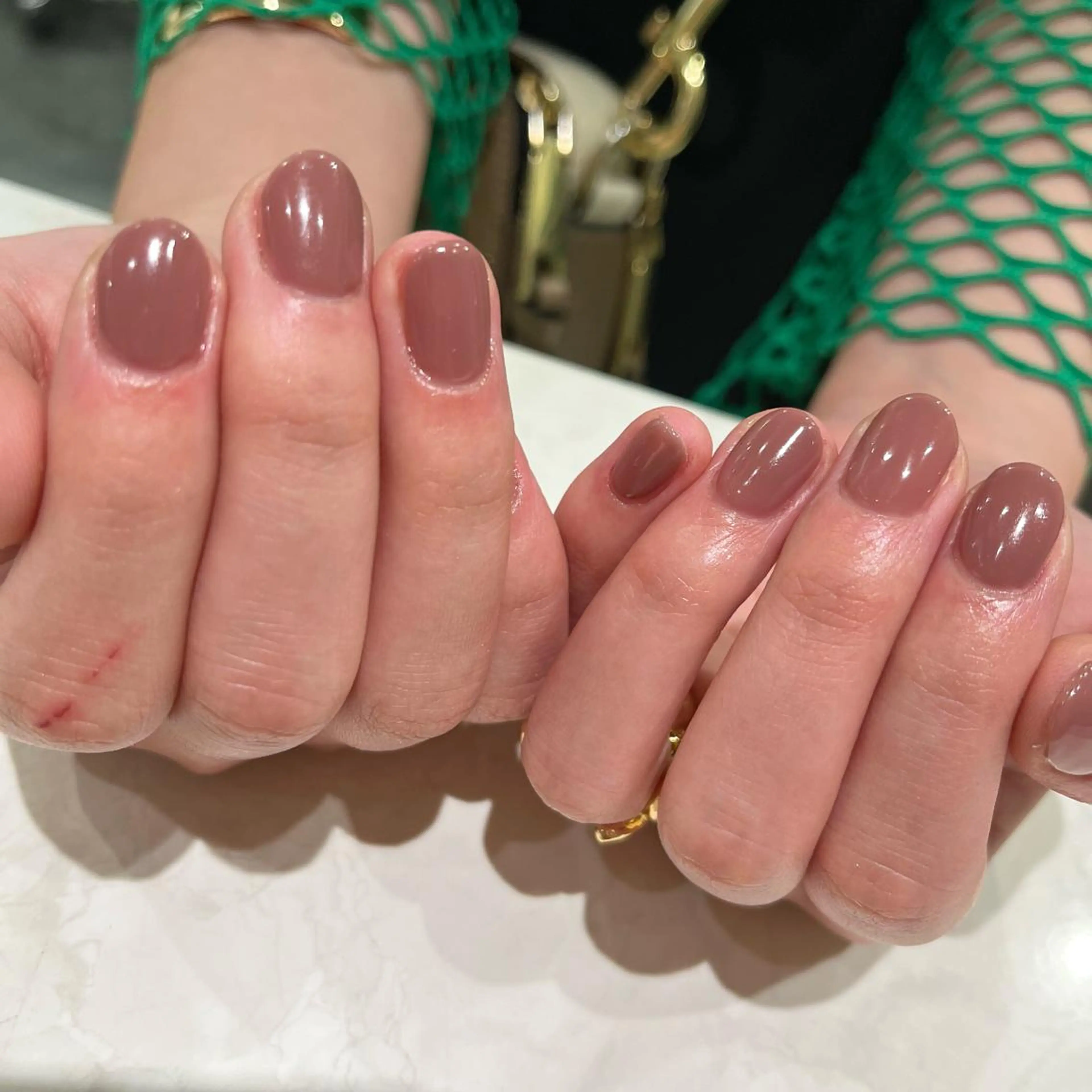 ネイル ワンカラーネイル diar blue茅ヶ崎所属・🤍 MIKAのネイルデザイン