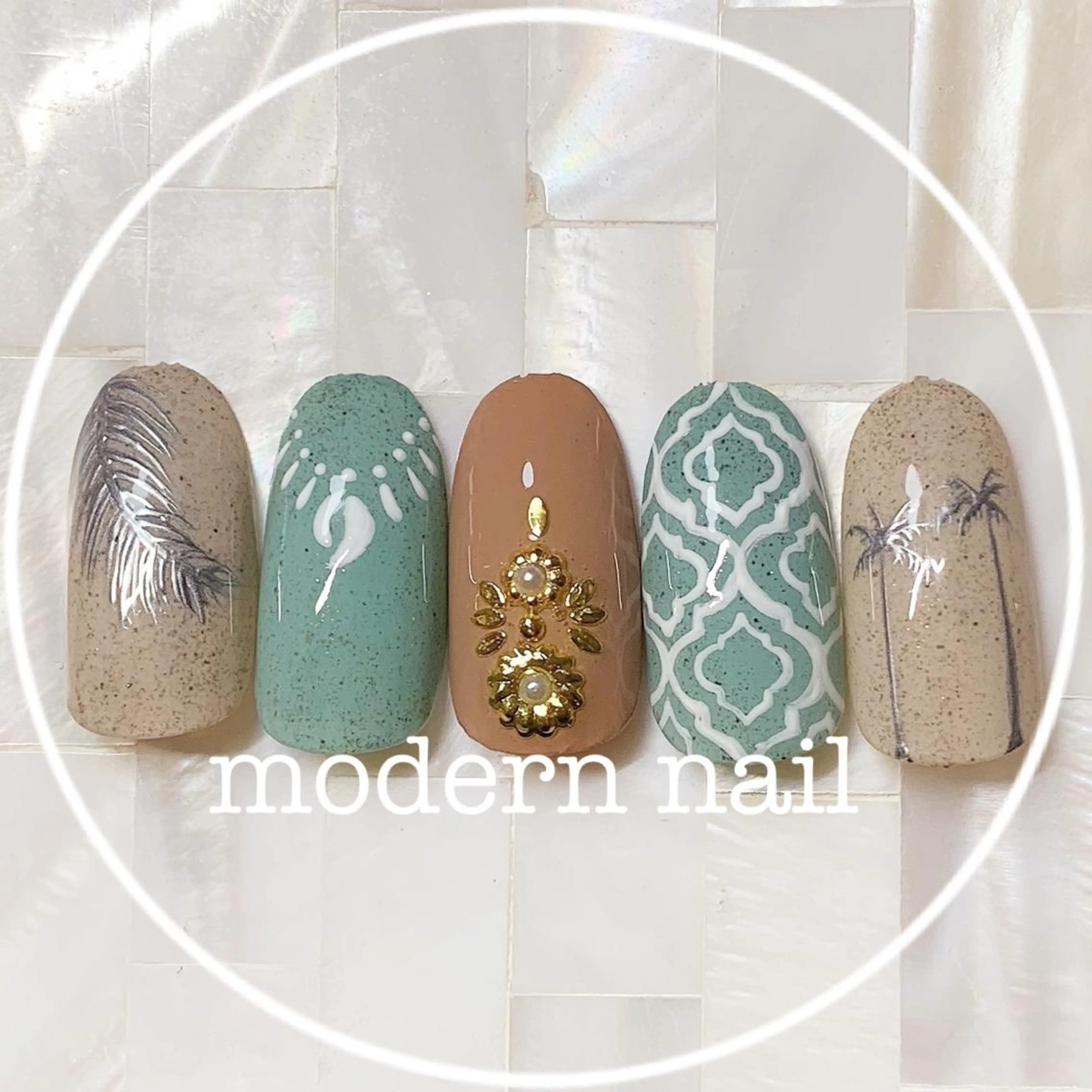 ネイル ジェルネイル 小川 玲奈のネイルデザイン