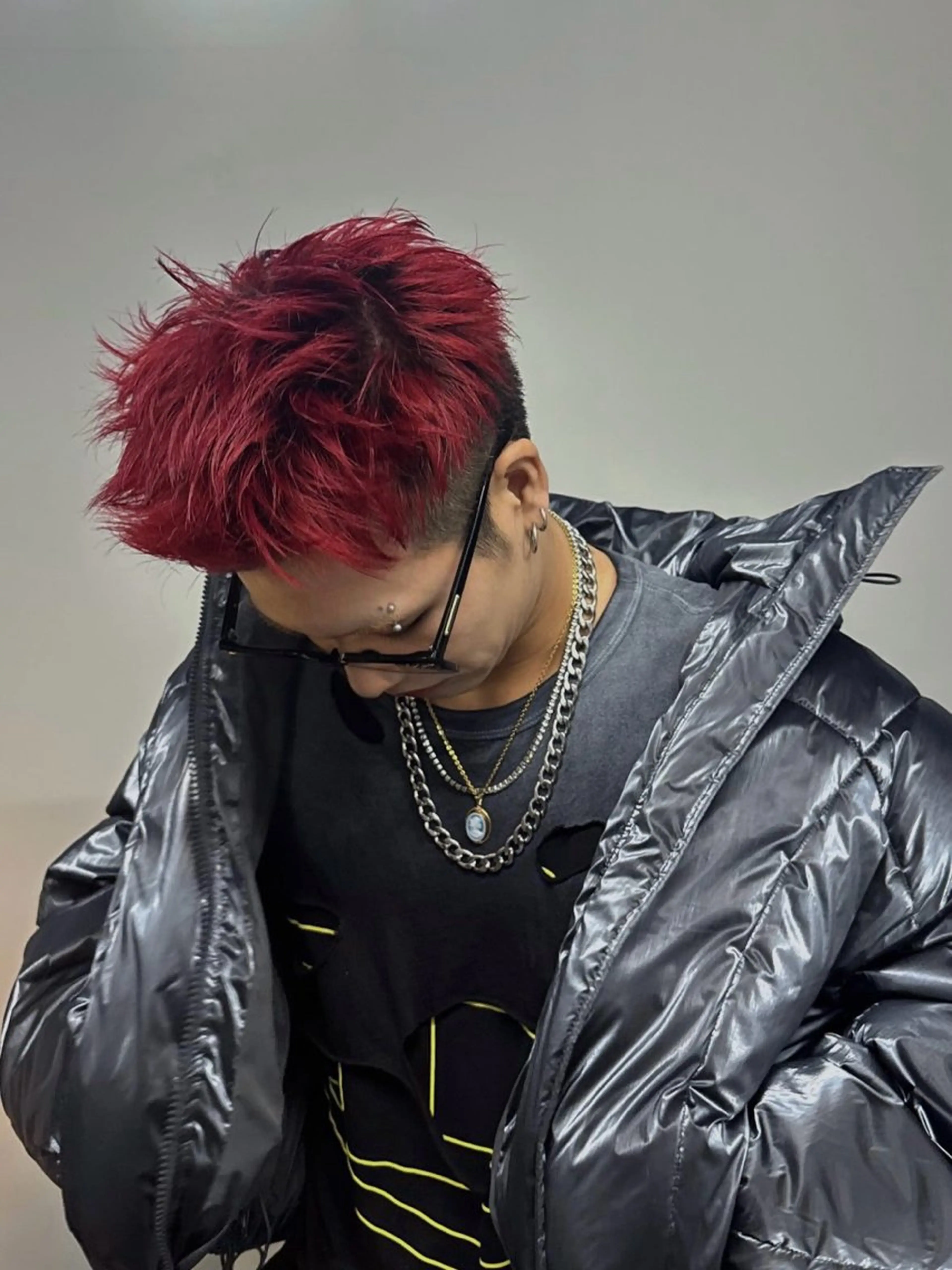 ショート カラー パーマ カット ヘアカラー メンズ特化/パーマ/ 韓国ヘア/natsuのヘアスタイル