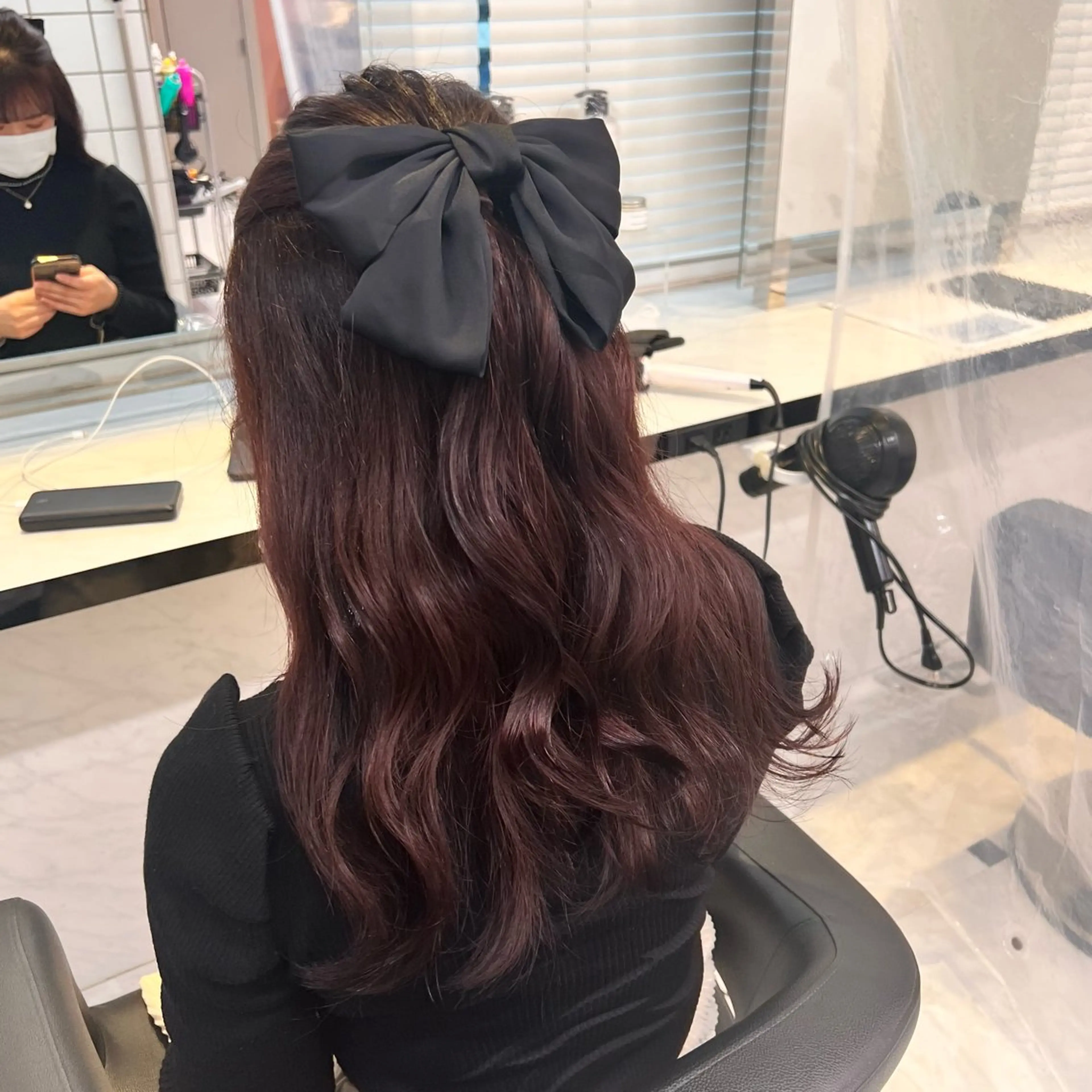 ミディアム カラー ヘアアレンジ ブラウンカラー ピンクカラー ピンクブラウン 💕上野美容師☁ ブリーチ💖サワのヘアスタイル