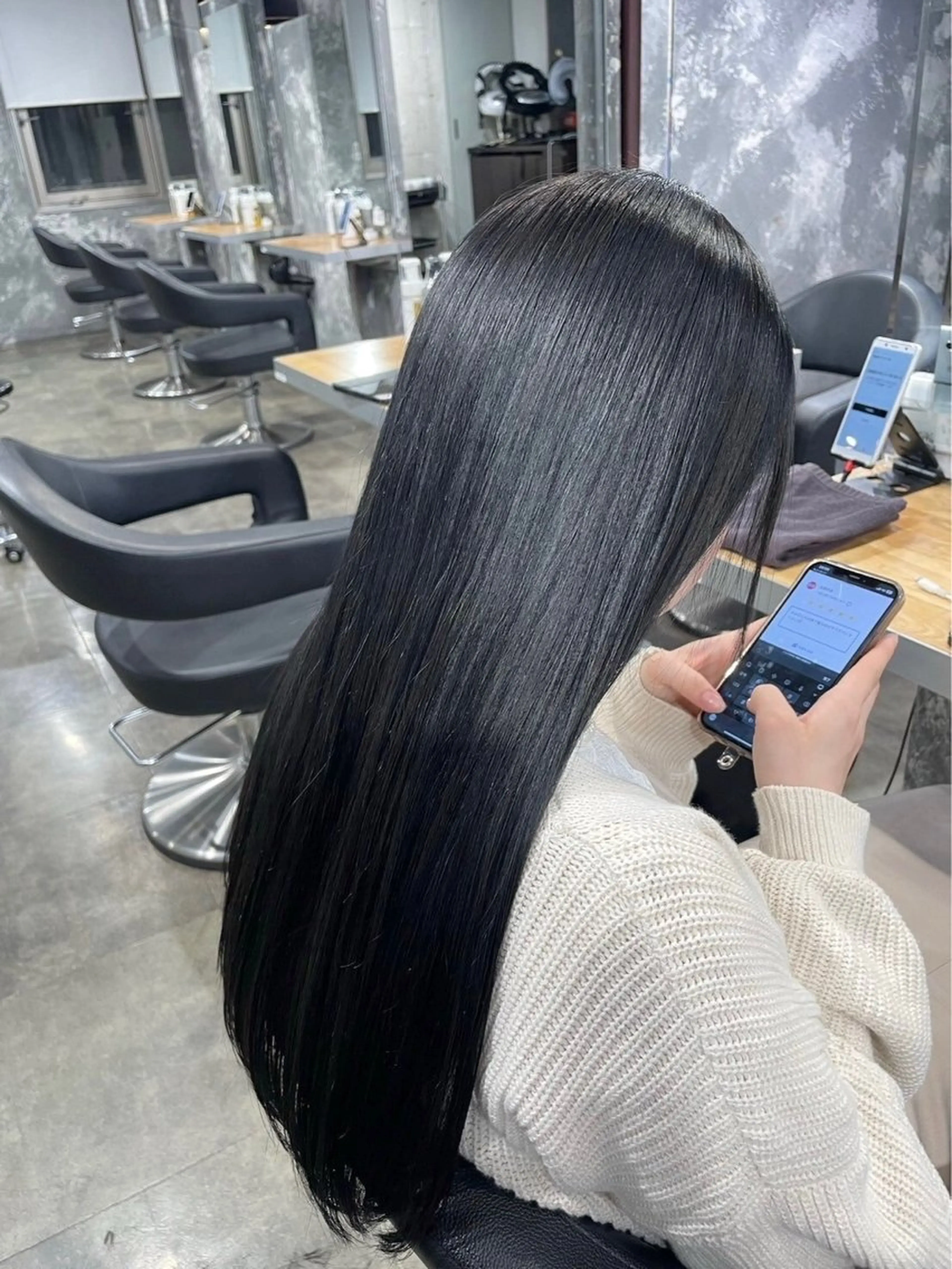 セミロング カラー 髪質改善 ヘアカラー トリートメント ヘッドスパ ヘアセット NAMI🤎ブラウン &ミルクティー🤍のヘアスタイル