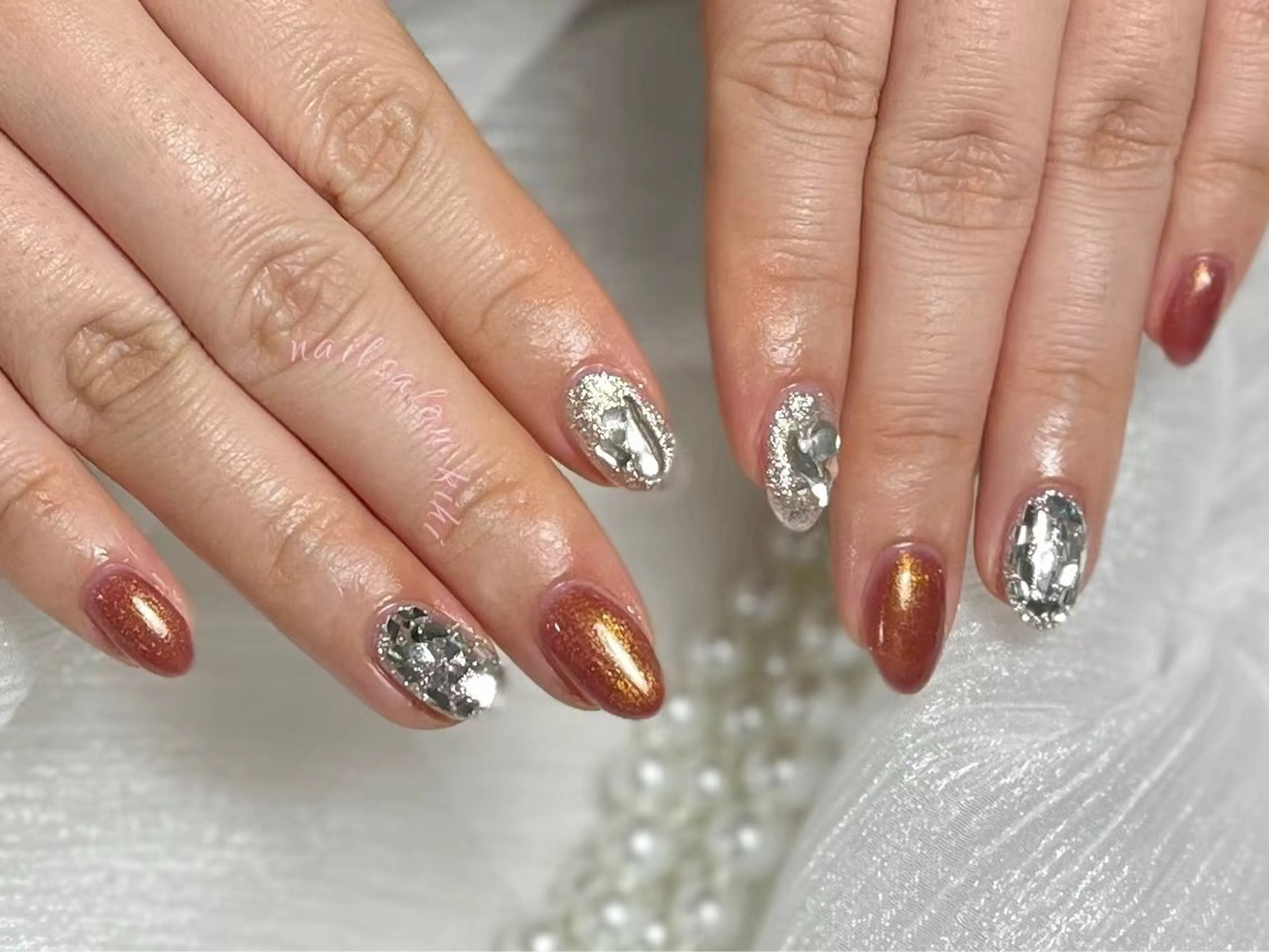 ネイル アートネイル フレンチネイル ジェルネイル グラデーション 韓国ネイル ハンドネイル ハンドケア さくら💮💮 【オフ無料】のネイルデザイン