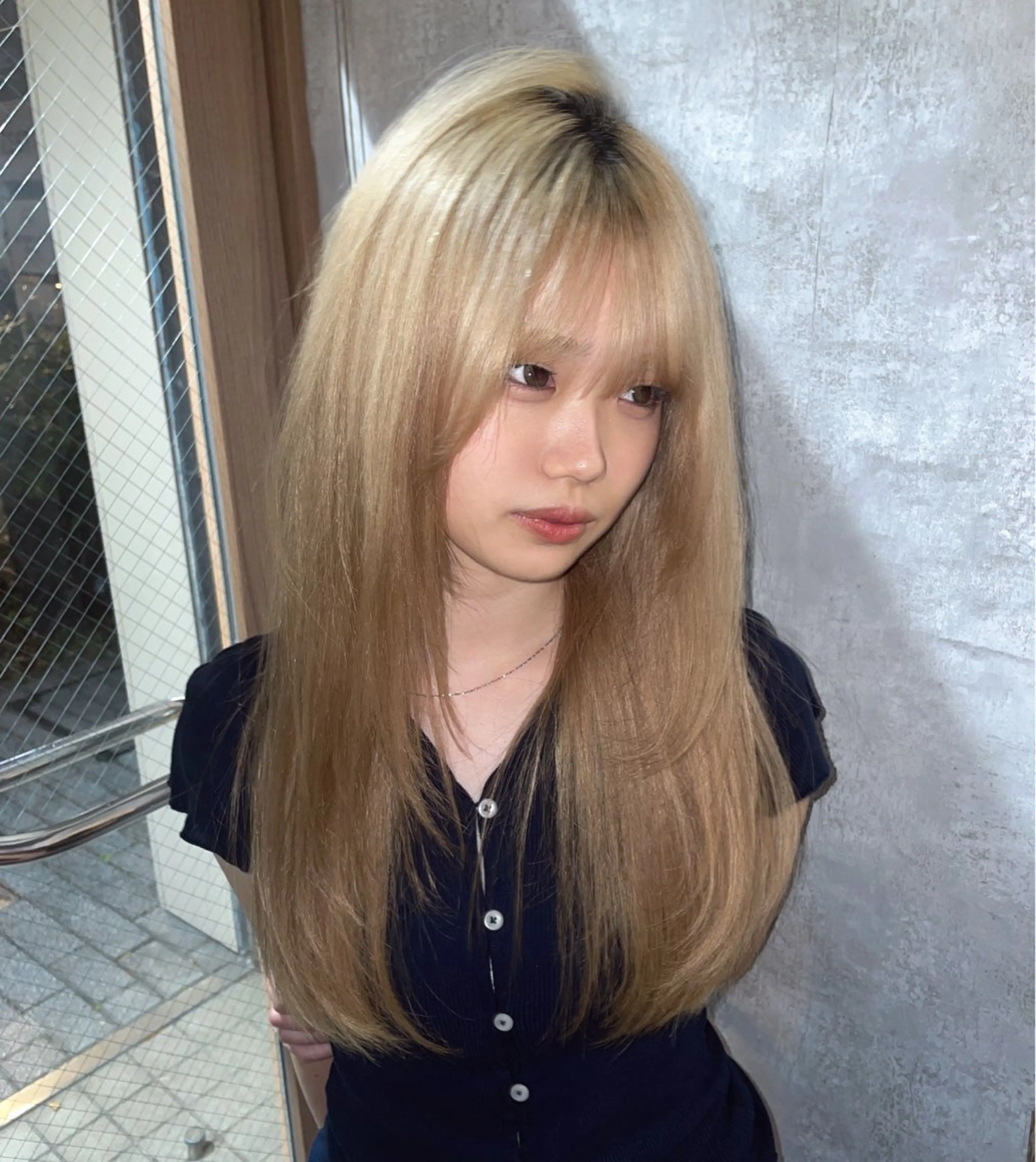 ロング レイヤーカット ローレイヤー カット ハイトーン/レイヤー /メンズパーマのヘアスタイル