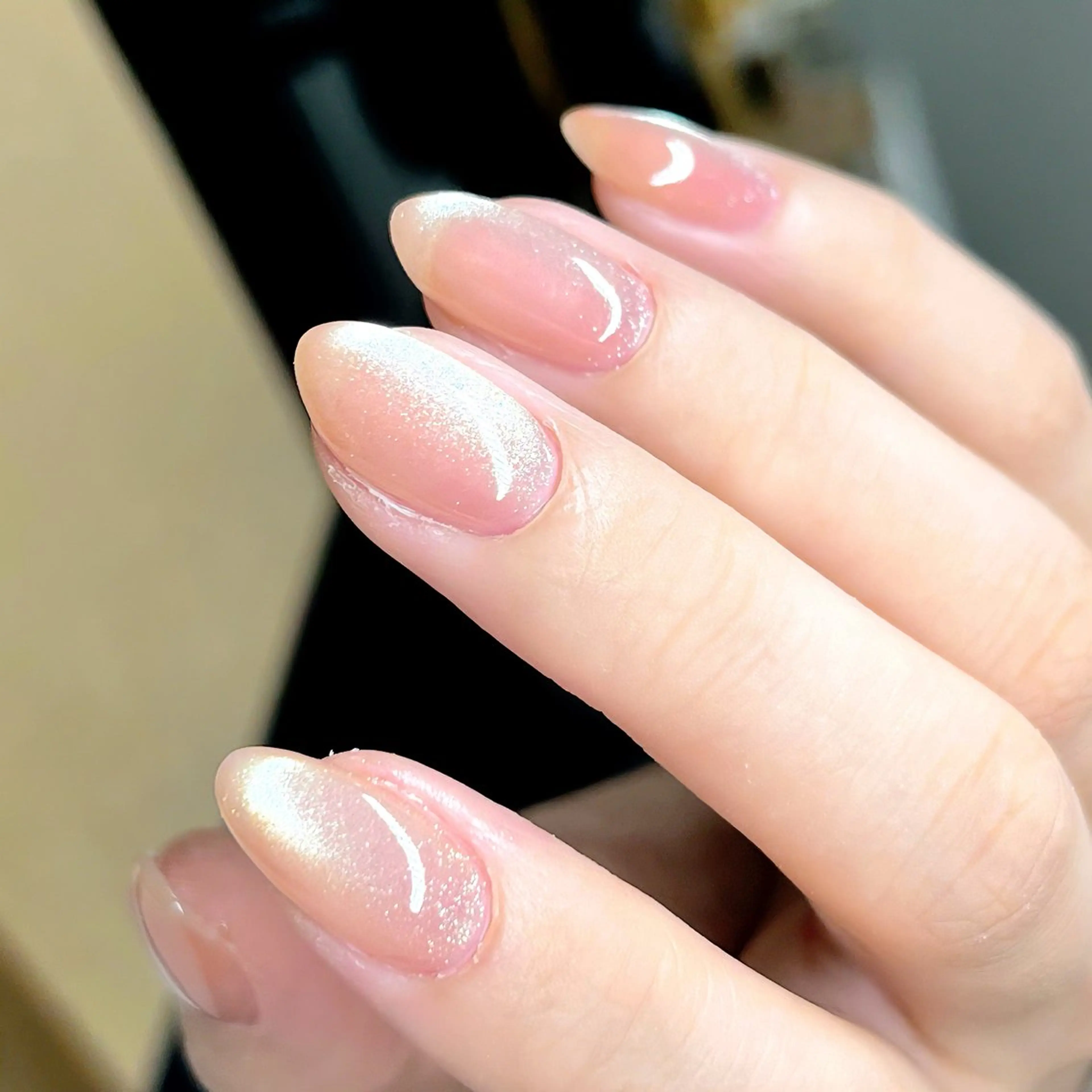 ネイル チークネイル フレンチネイル ハート ラメ(グリッター) マグネットネイル ハンドネイル ハンドケア 🫧OPELIA NAIL渋谷🫧のネイルデザイン
