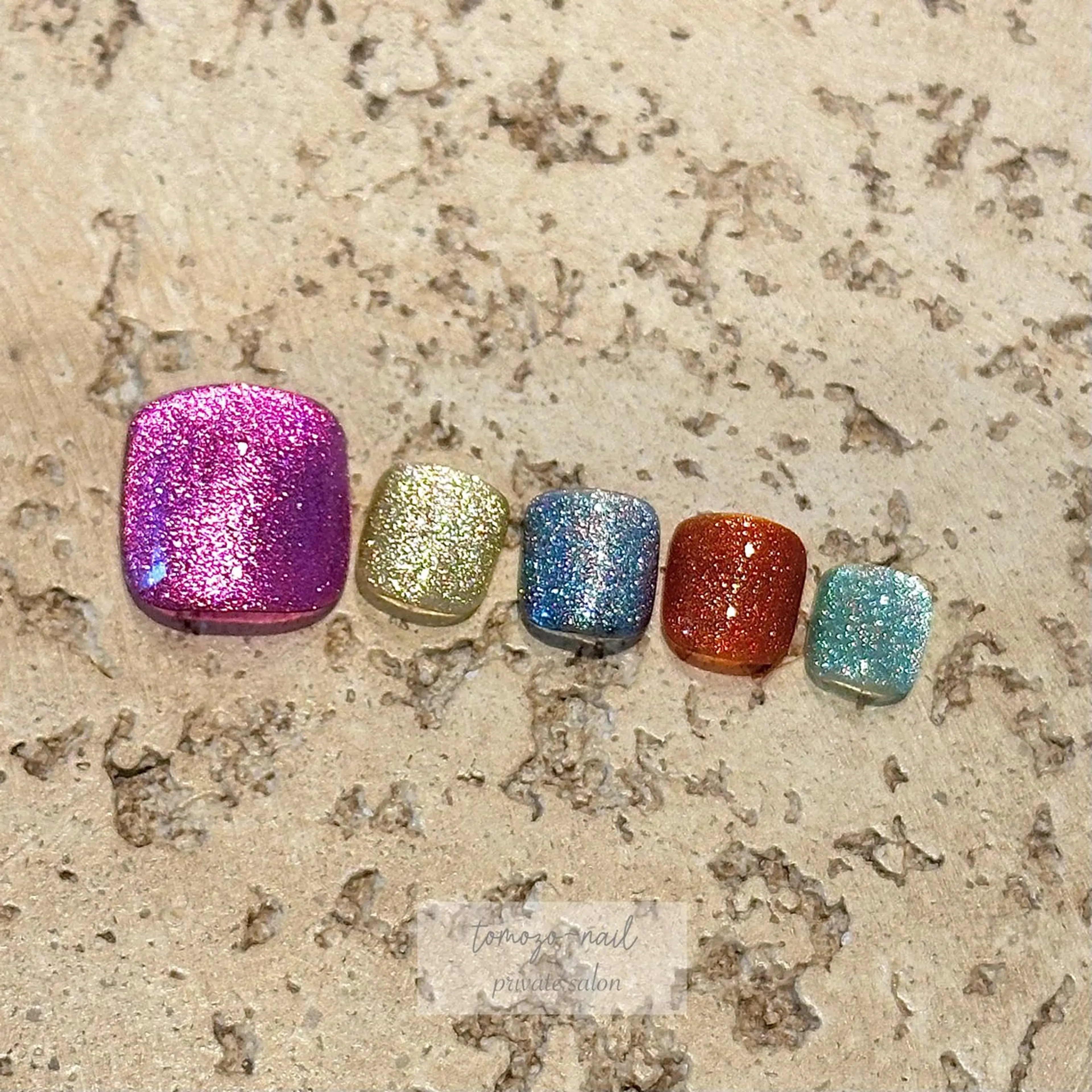 フット🦶🏻【ワンカラーコース】一色塗り.マグネット.フラッシュ☆オフケア込み90分¥7700の写真