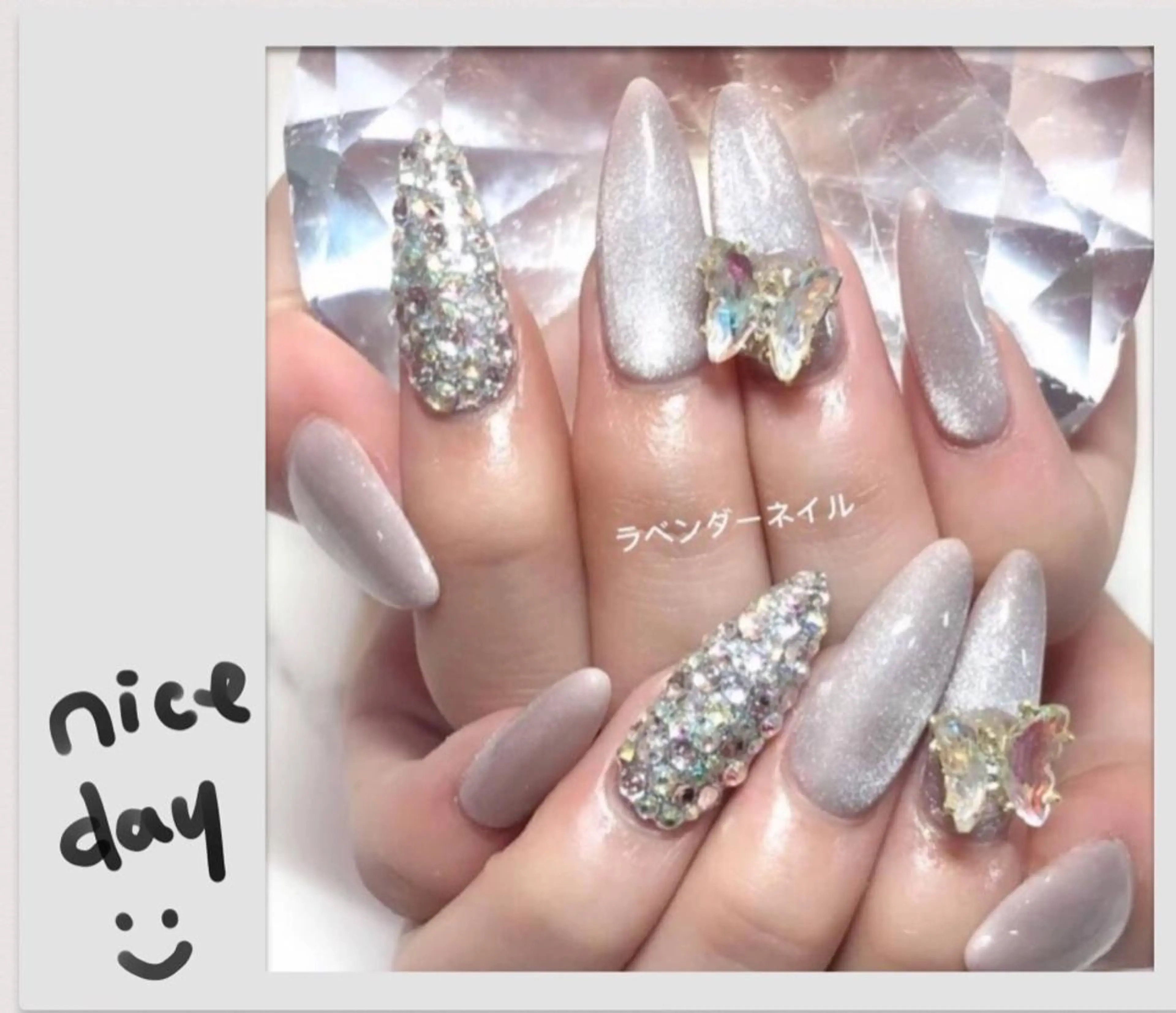 ネイル ラベンダー💖日暮里 ルル💖ネイルのネイルデザイン