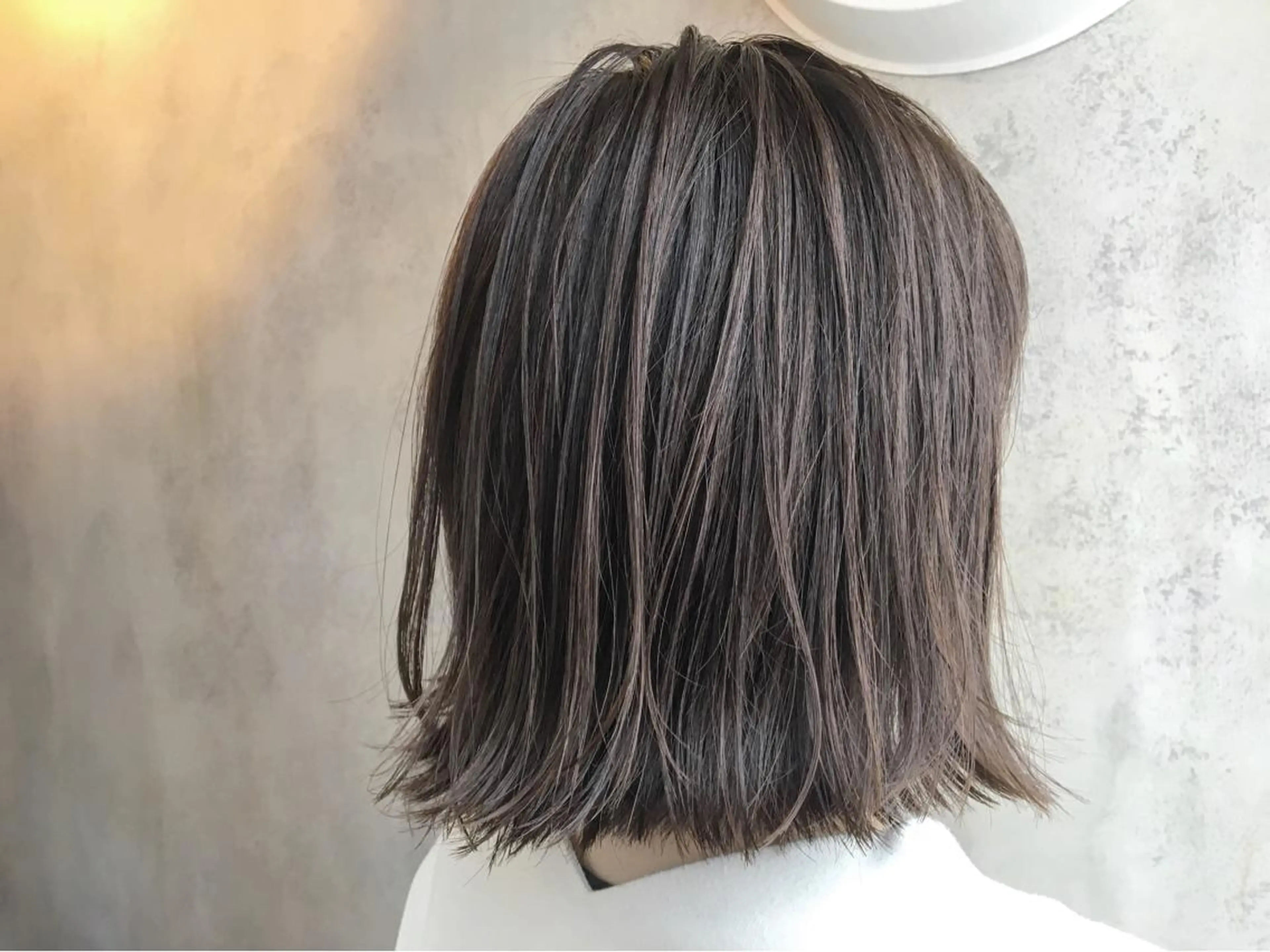 ミディアム カラー グレージュ 半個室女性salon 🩰Natsumiのヘアスタイル
