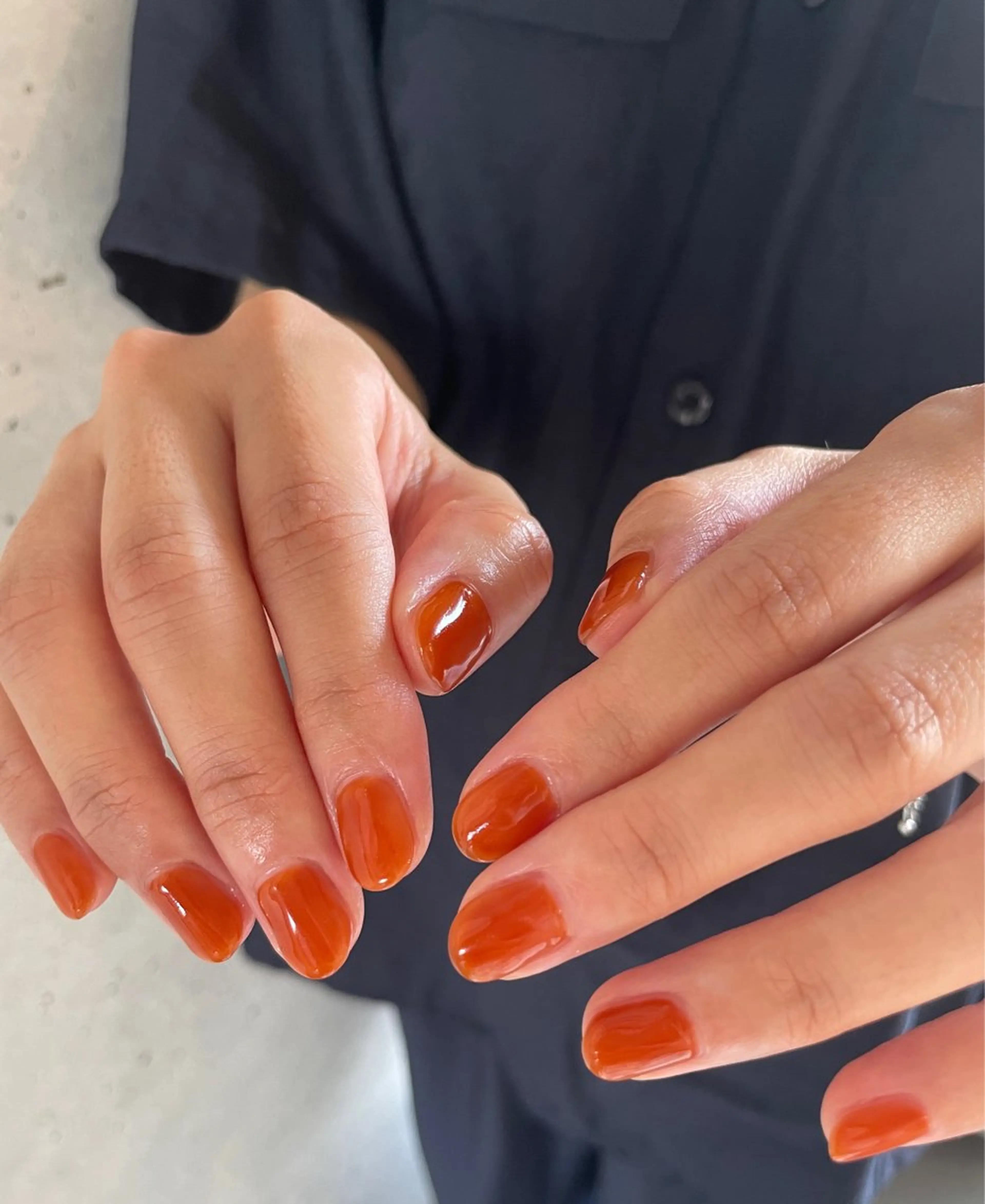 ネイル ワンカラーネイル シンプルネイル nail spot givemine所属・山﨑 えり子の眉毛・アイブロウイメージ