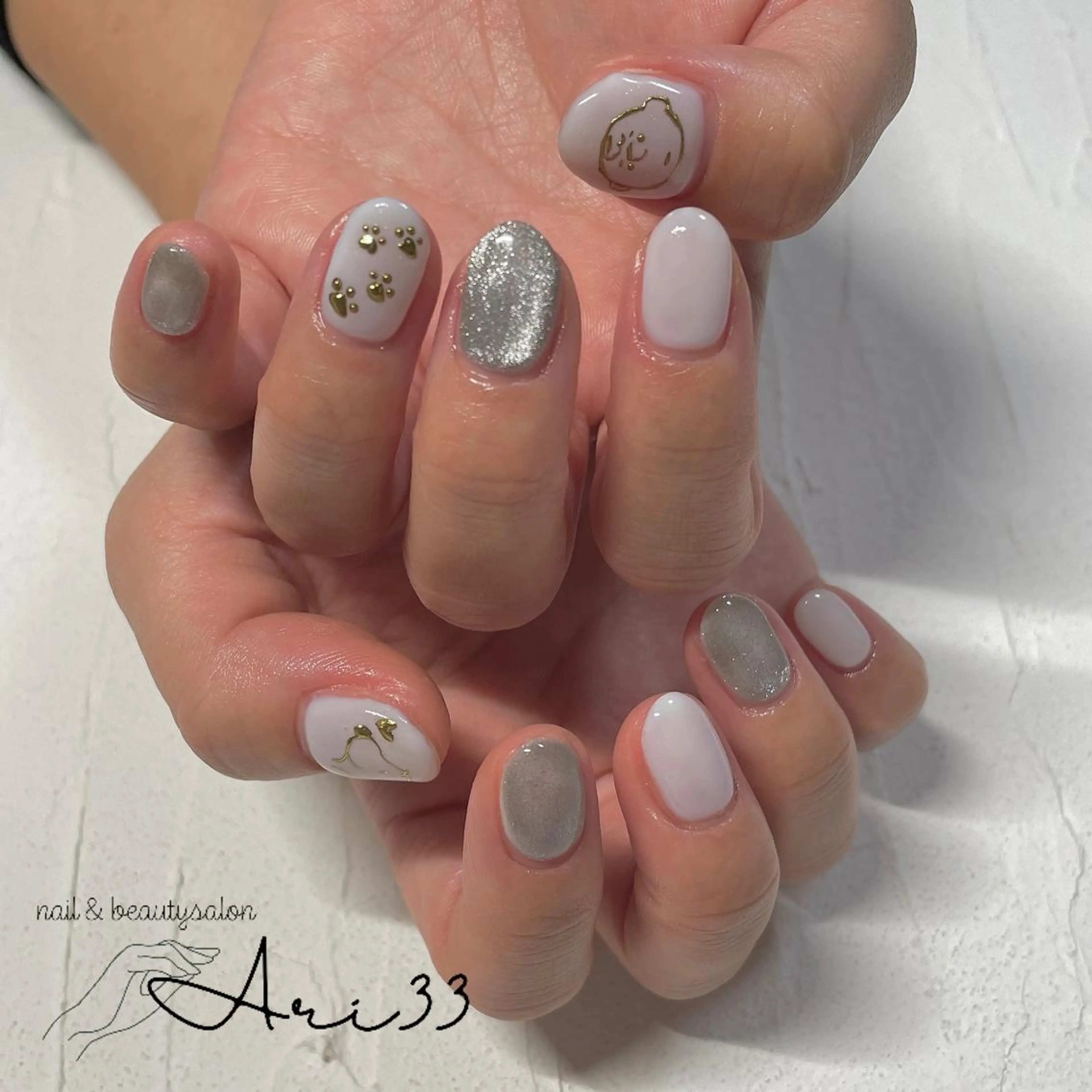 ネイル ハンドネイル プライベートサロン Ari33nailのネイルデザイン
