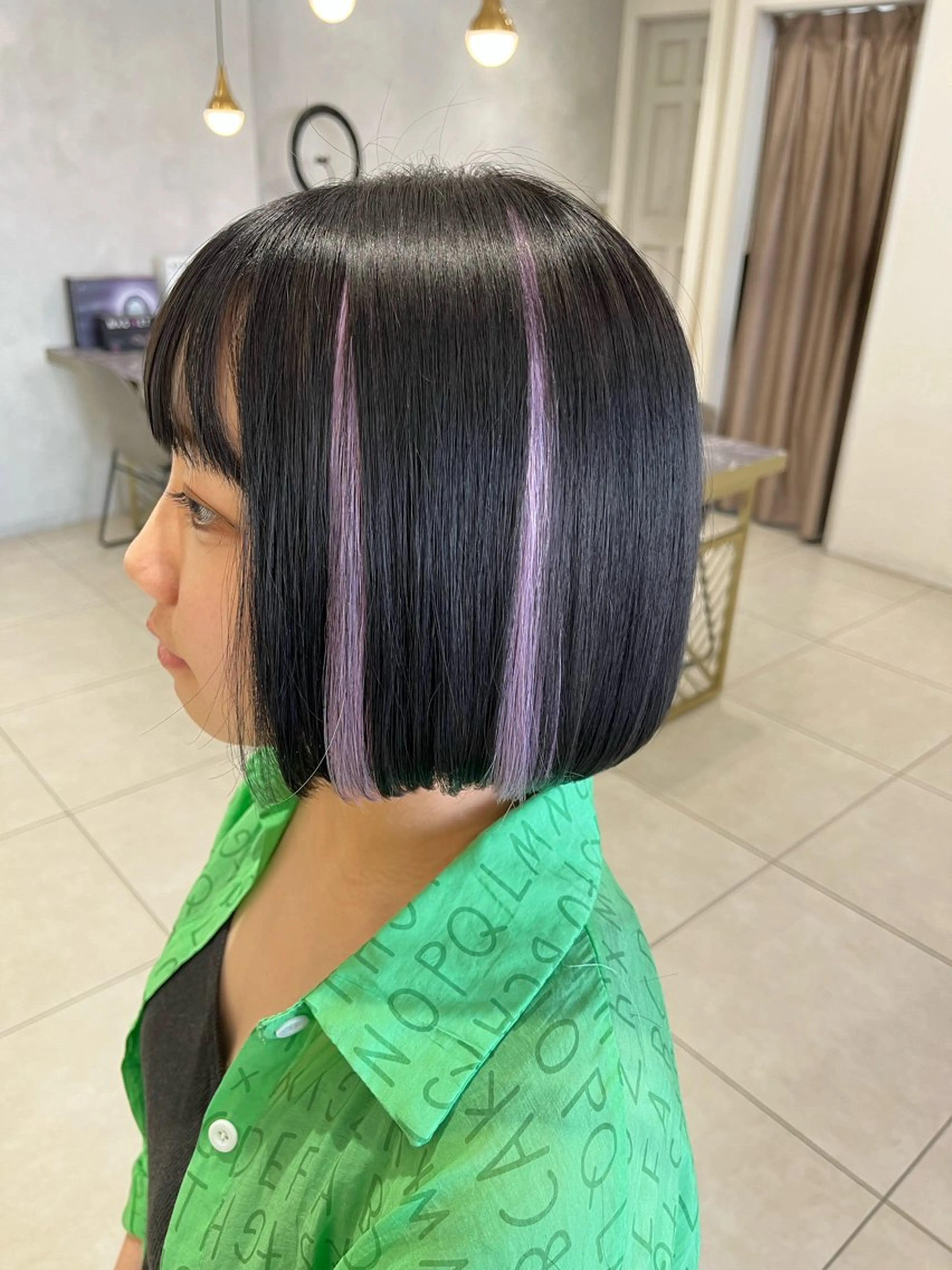 ショート 顔まわり/インナー カラー/　syuriのヘアスタイル