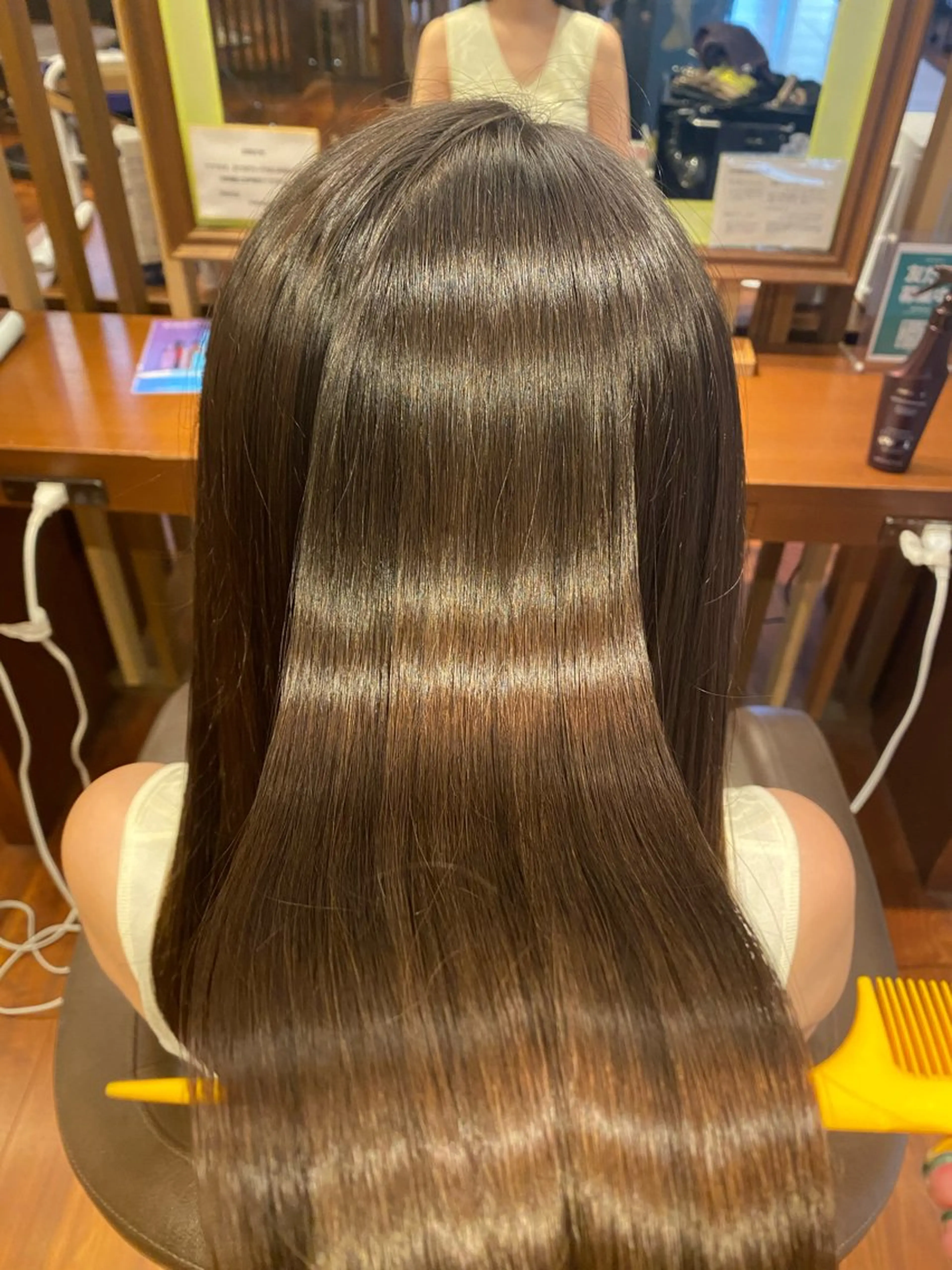 ロング オーガニックカラー/ 髪質改善/暗髪/ボブのヘアスタイル